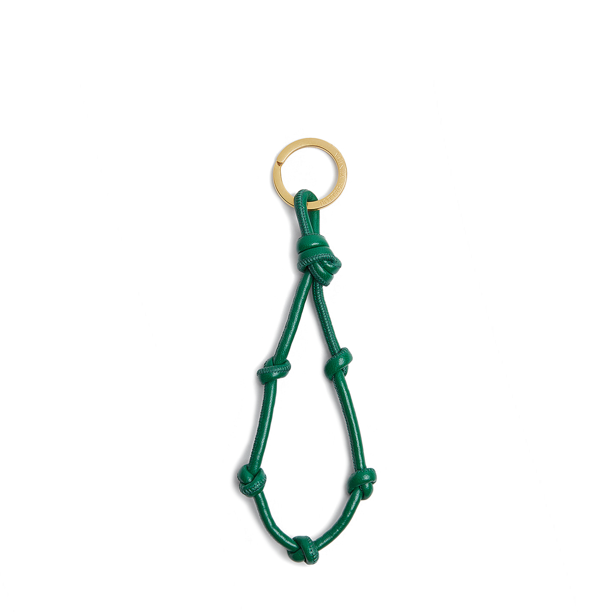 

Leather keyring, Green