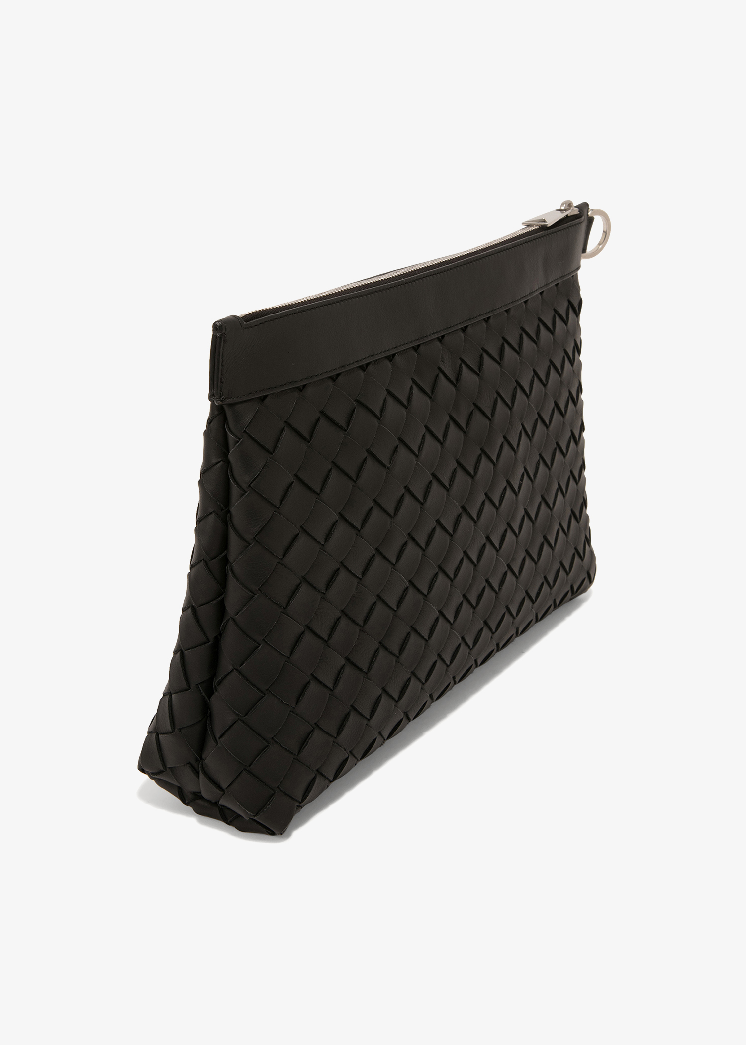 

Leather document pouch, Black