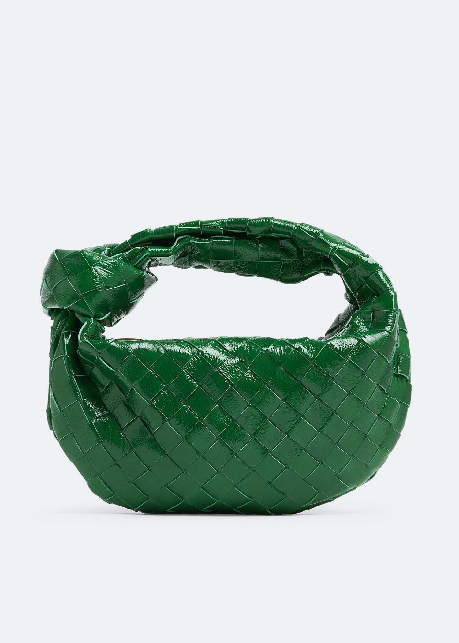 Buy Bottega Veneta Green Loop Small Crossbody Bag in Laminated