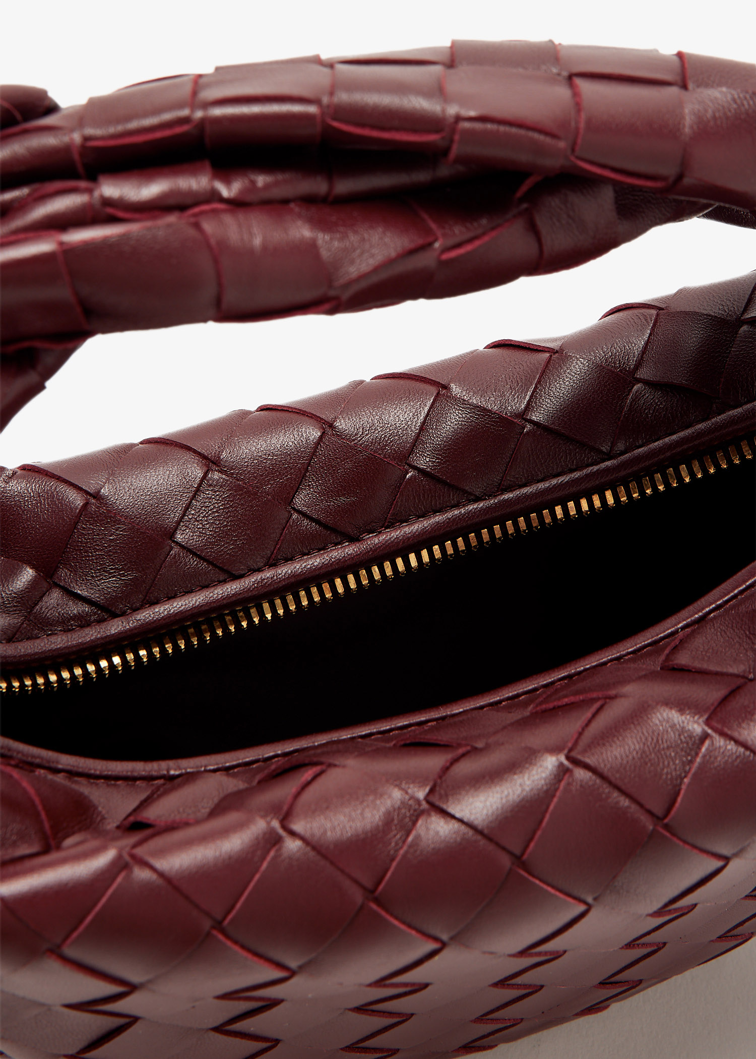 Bottega Veneta Mini Jodie bag for Women - Burgundy in UAE Bottega Veneta Mini Jodie bag for Women - Burgundy in UAE