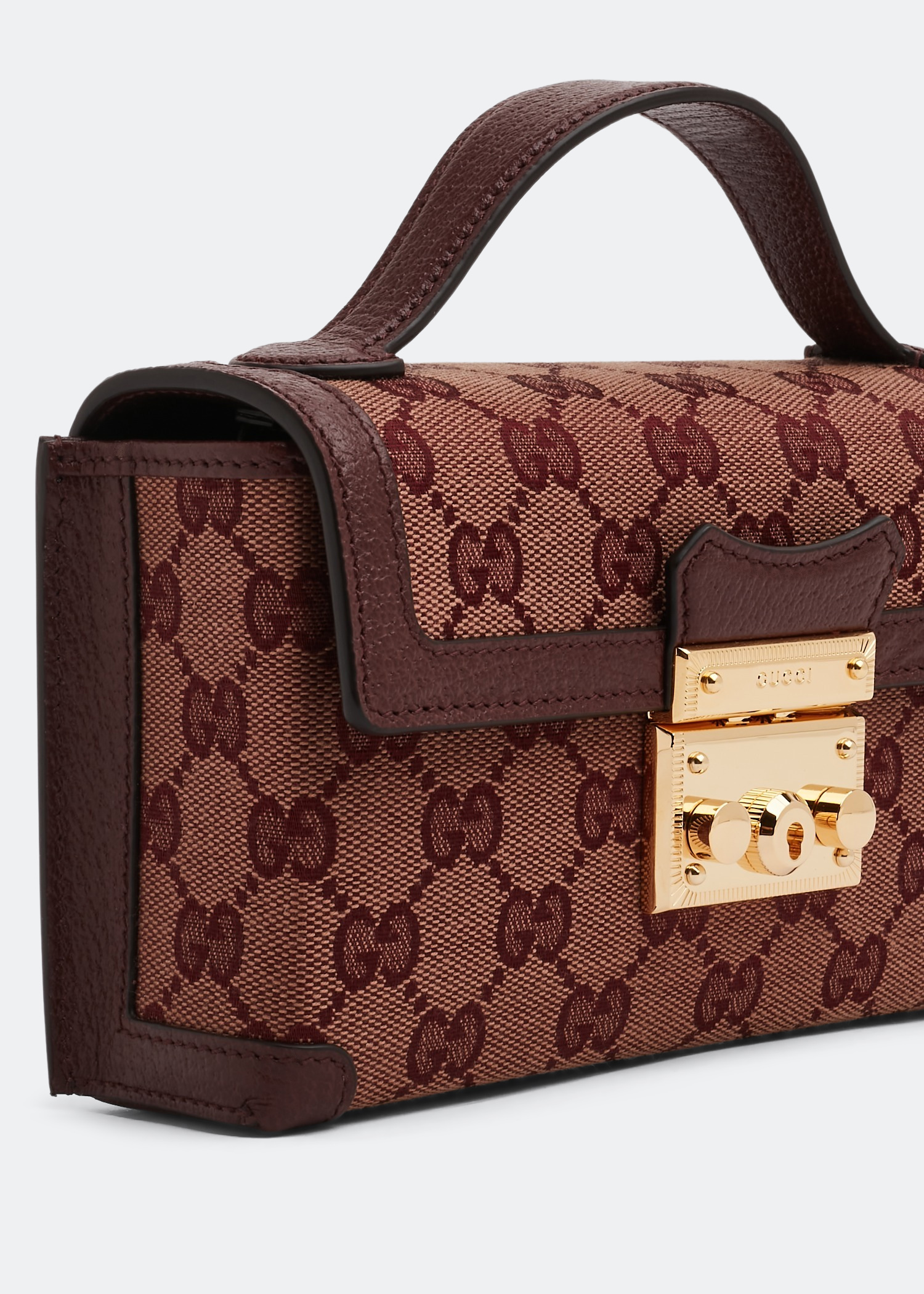

Padlock mini bag, Brown