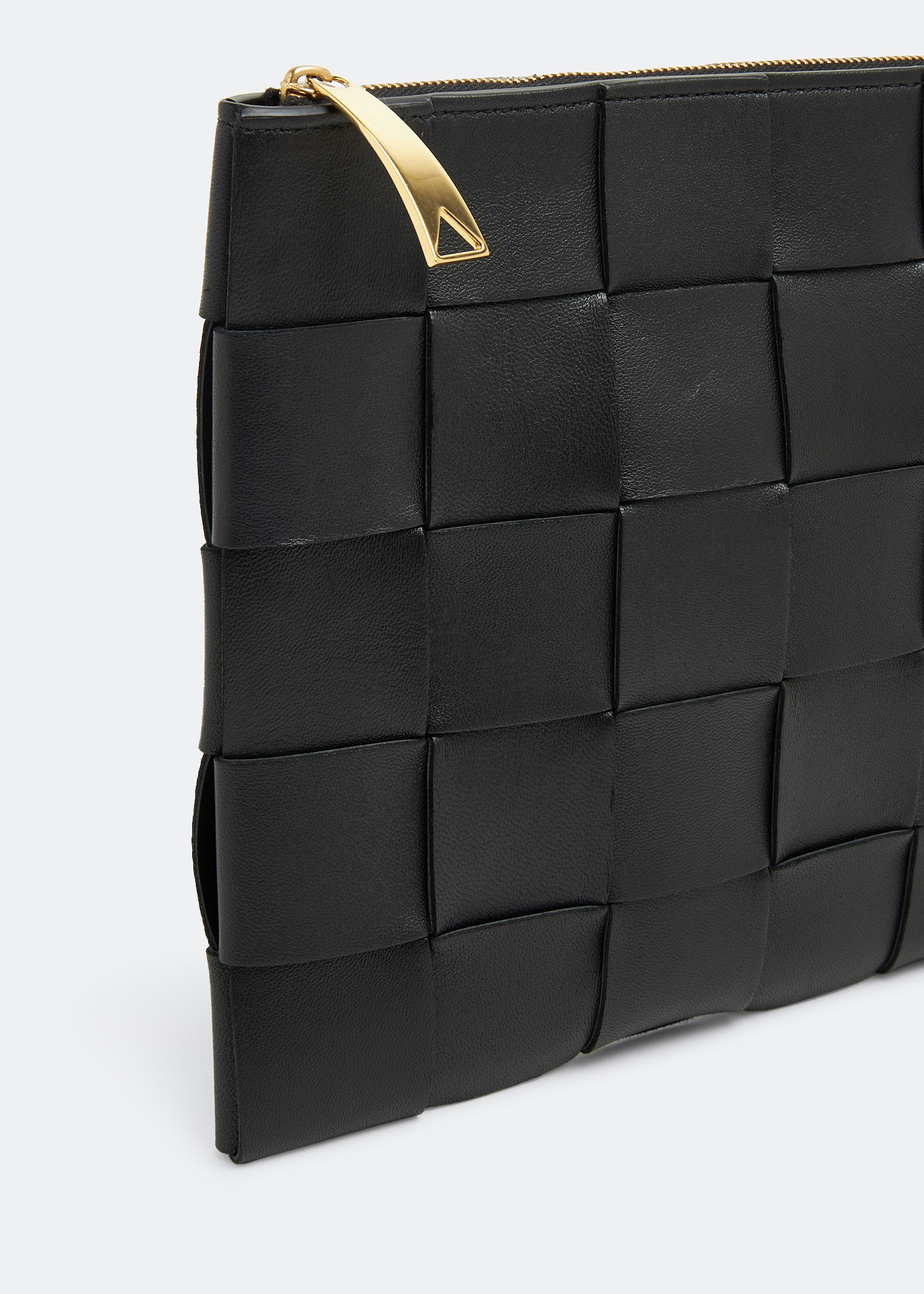 

Medium intreccio pouch, Black