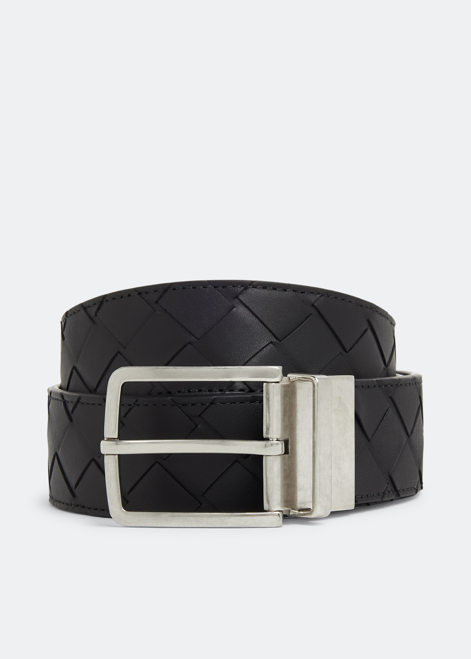 

Intrecciato reversible belt, Black