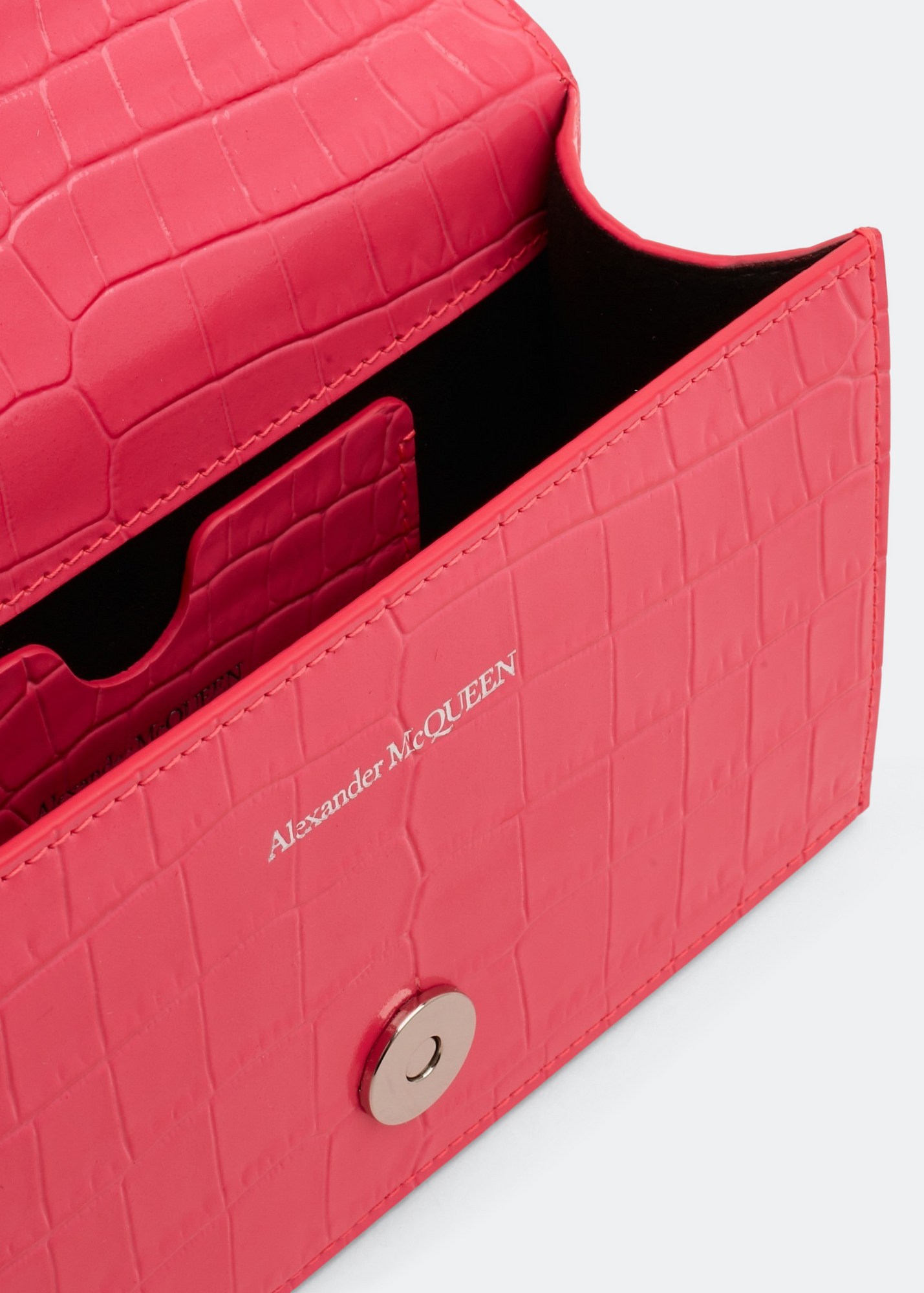 Pink croc alexander mcqueen's online