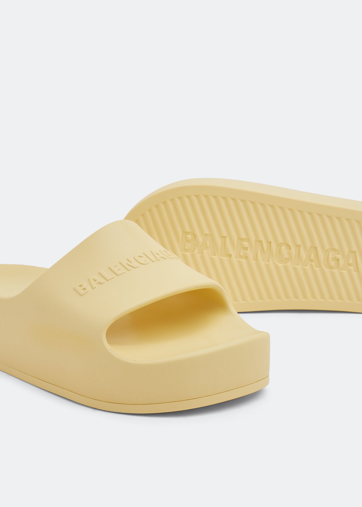 

Chunky slide sandals, Yellow