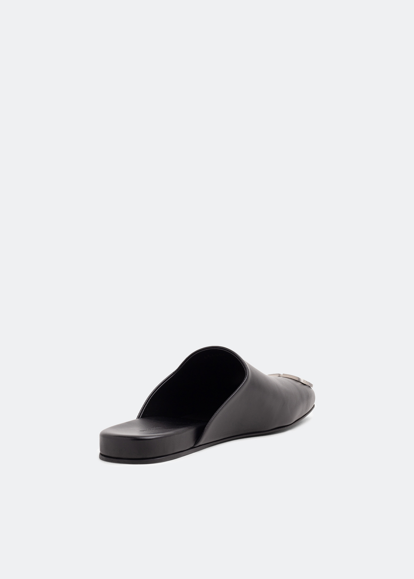 

Cosy BB-plaque backless loafers, Black