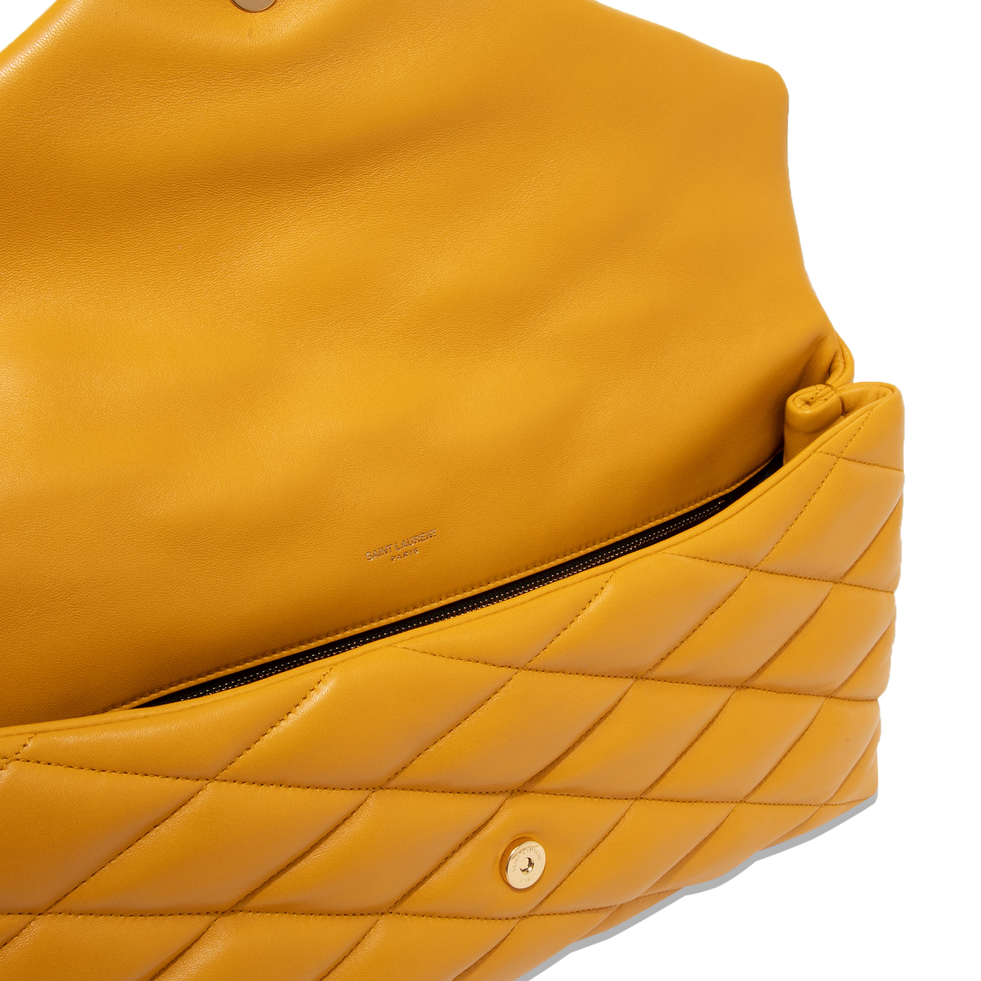 

Sade puffer envelope clutch, Yellow