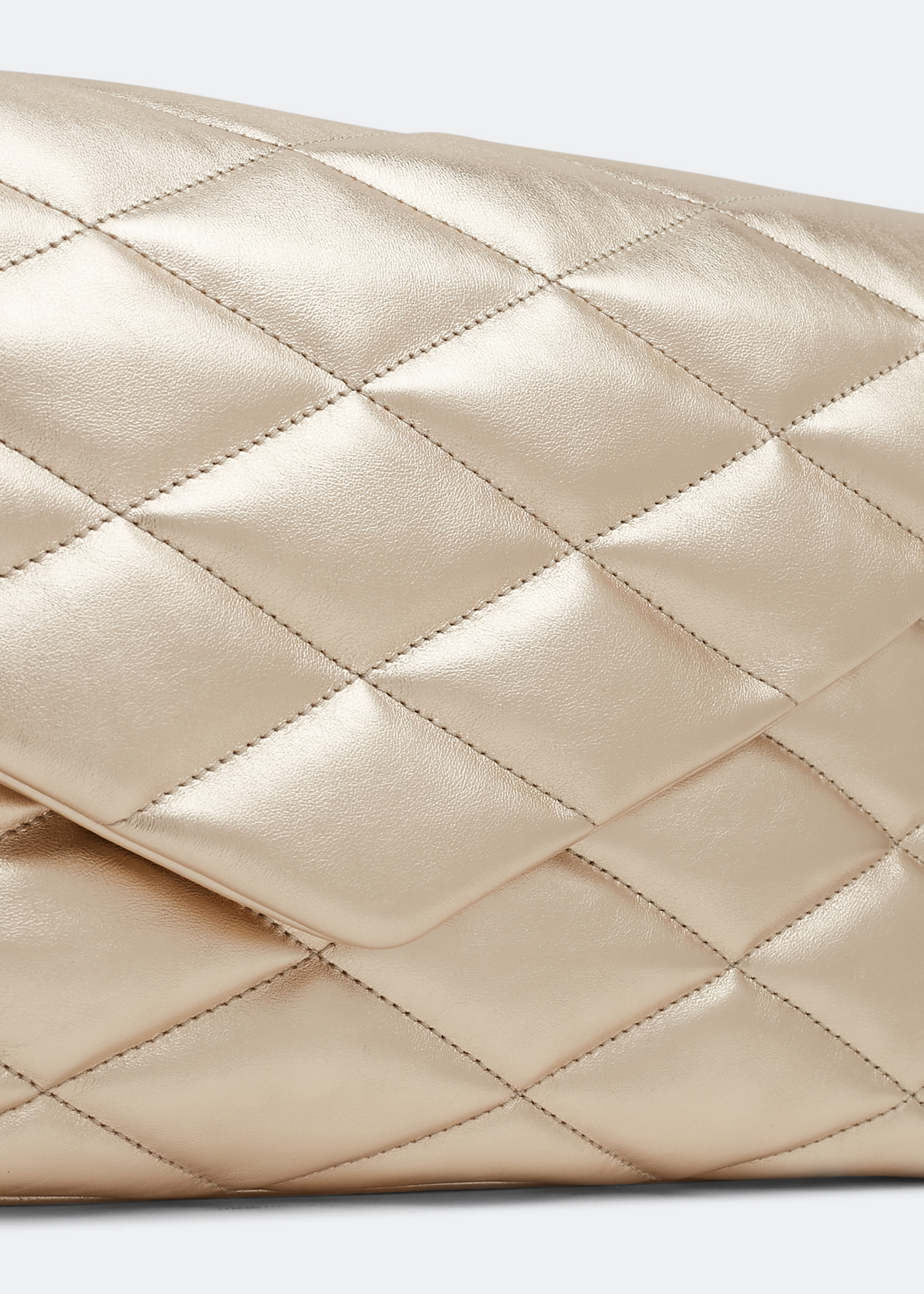 

Sade puffer envelope clutch, Gold