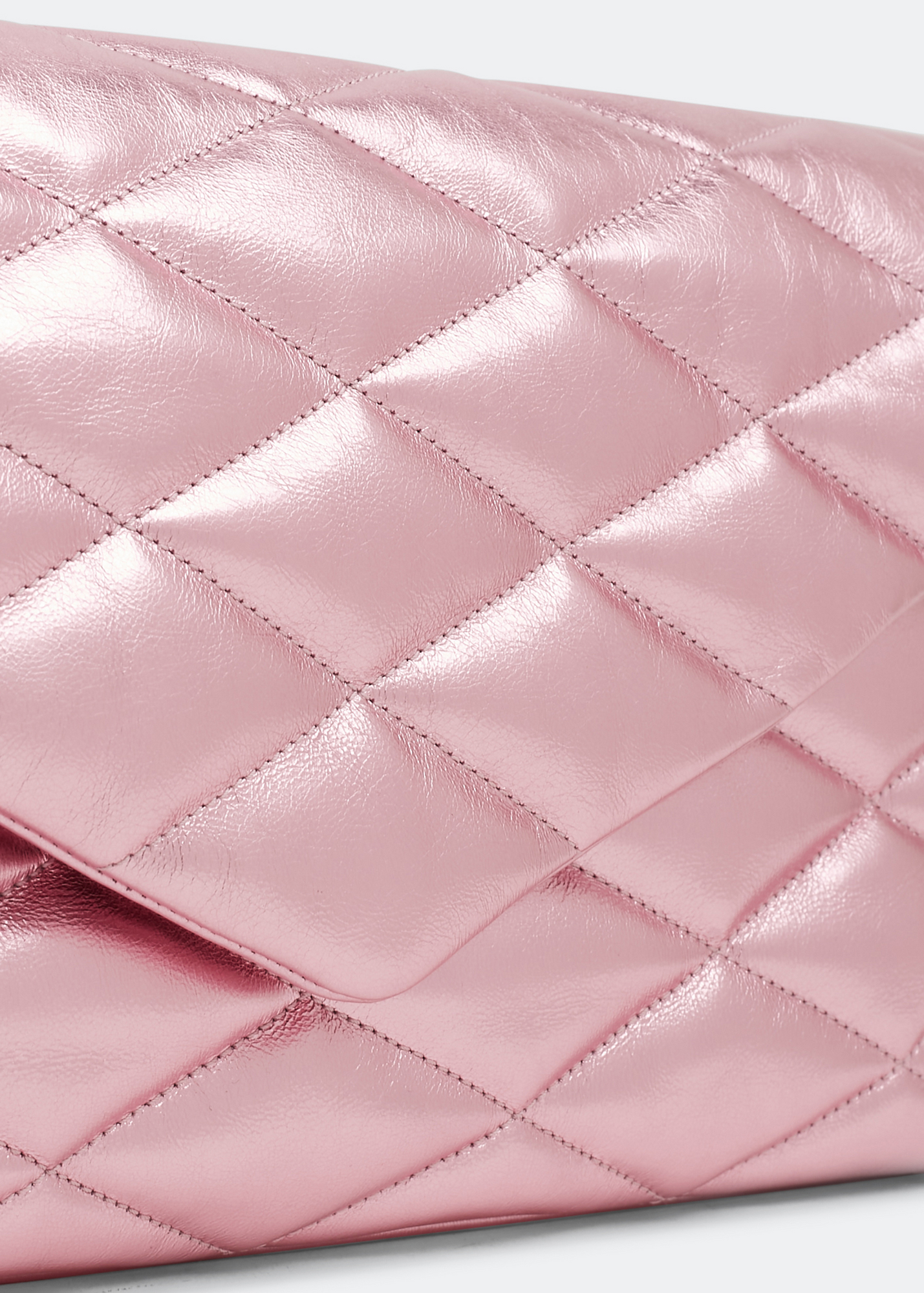 

Sade puffer envelope clutch, Pink