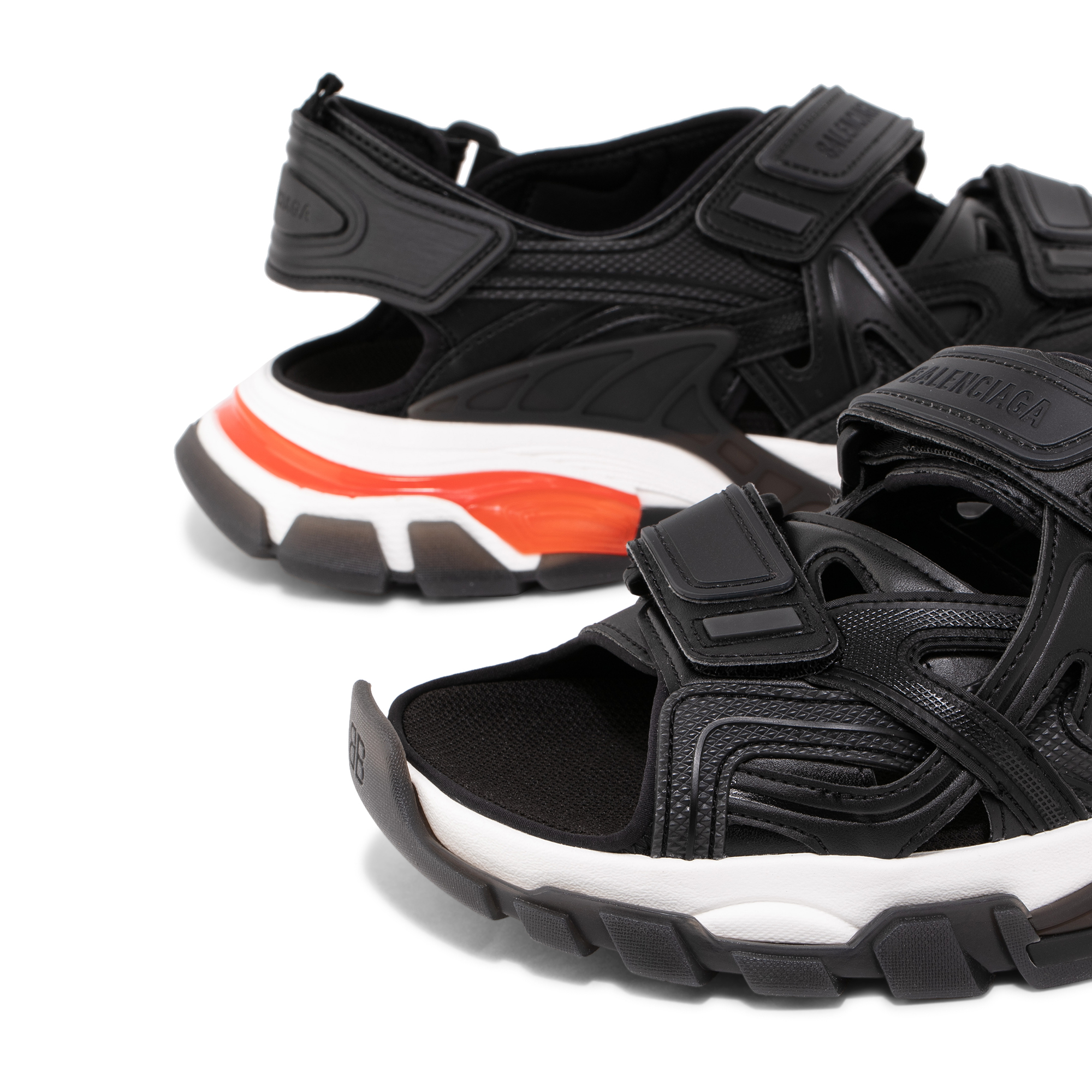 

Track sandals, Black
