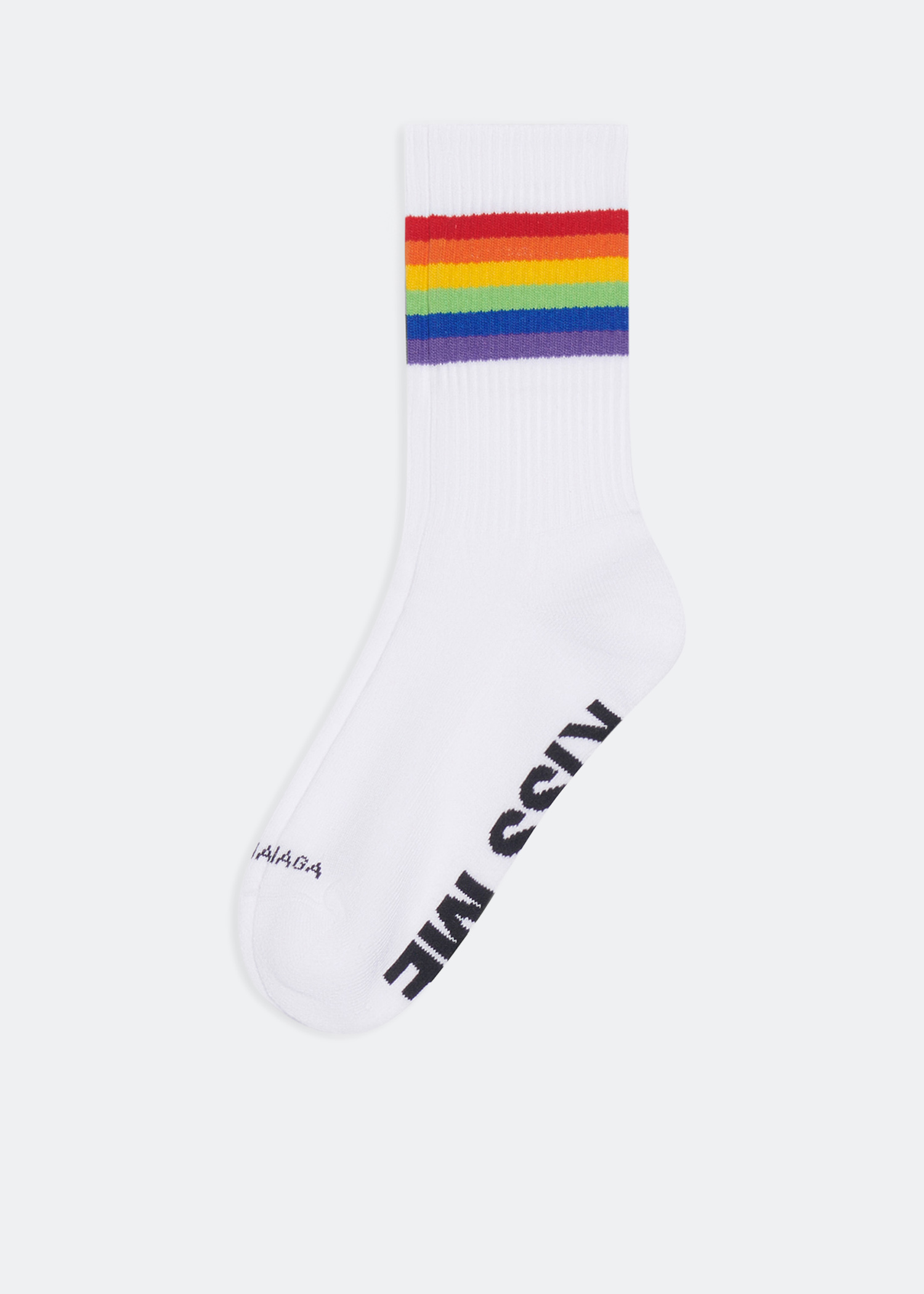 

Fetish Rainbow socks, White