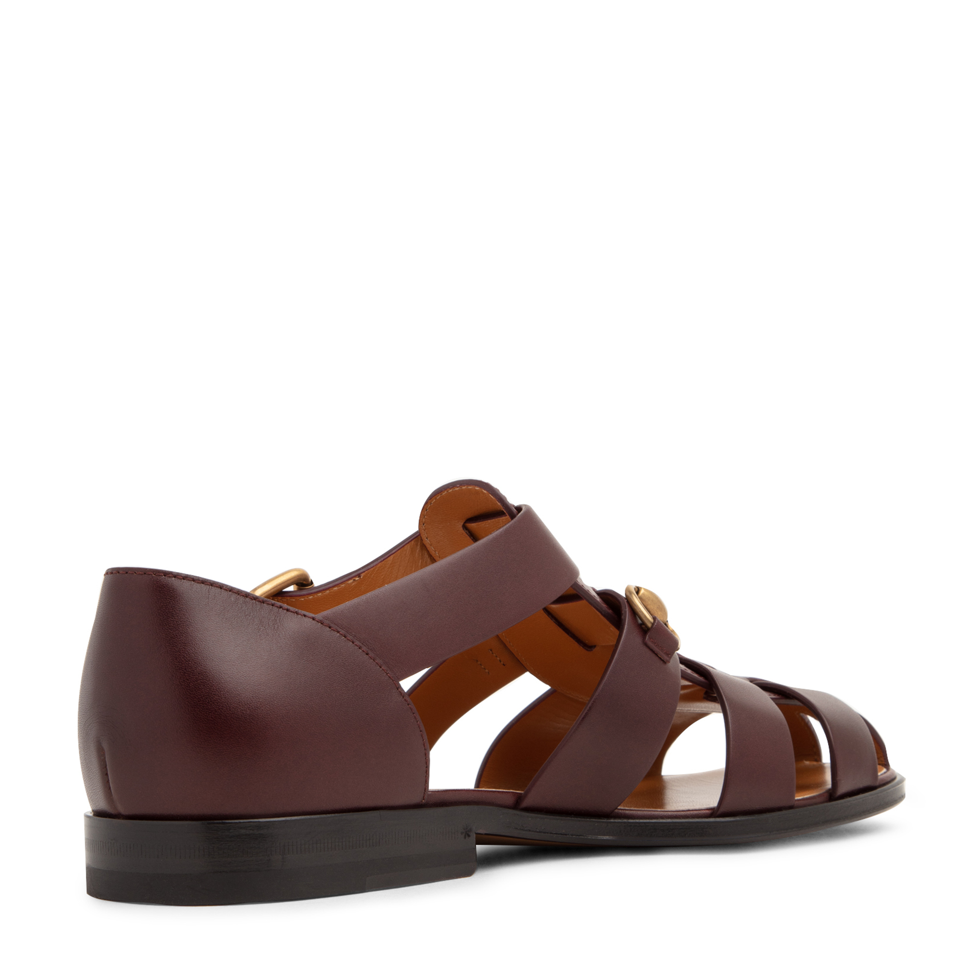 

Horsebit sandals, Burgundy