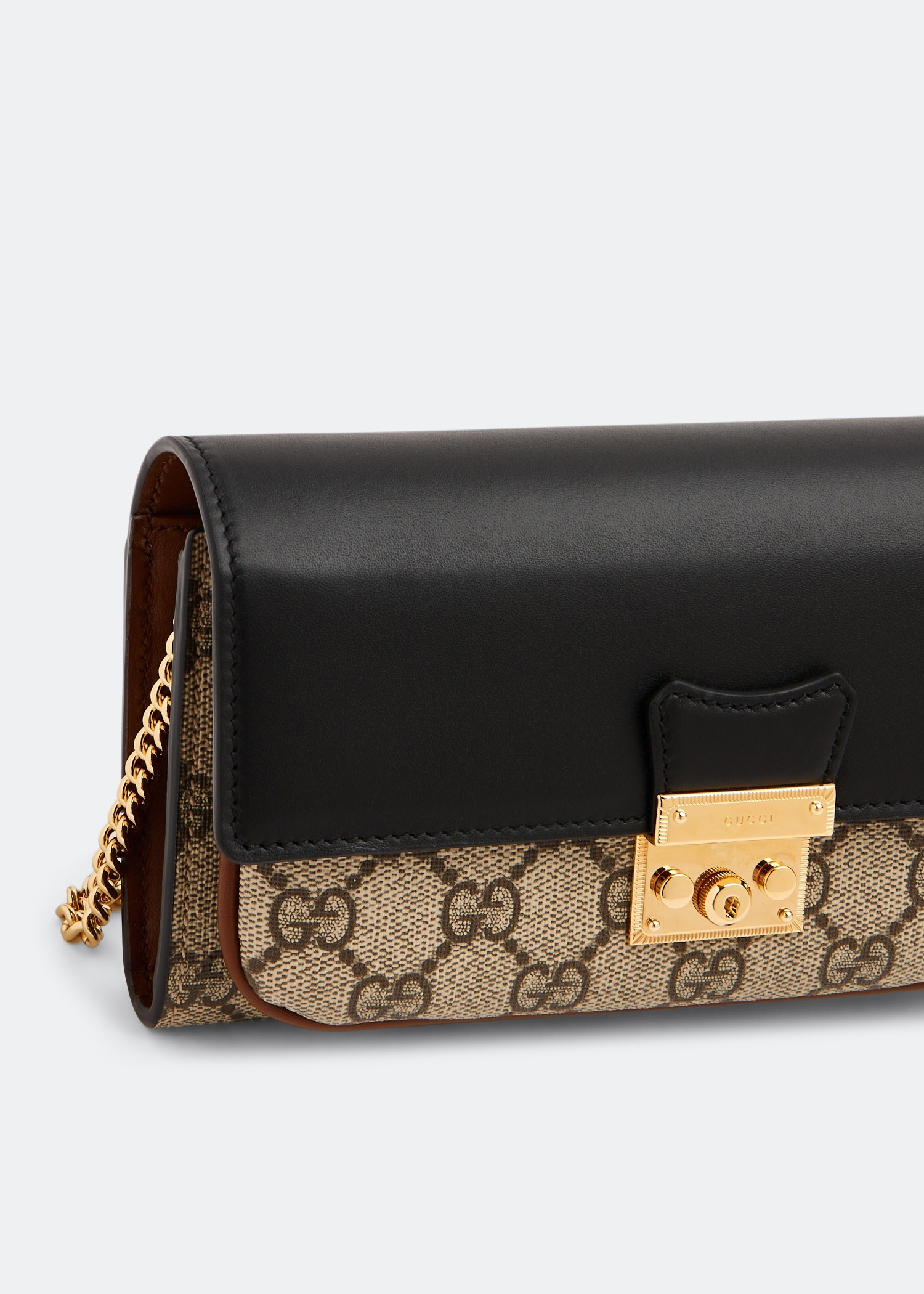 

Padlock card case wallet, Black