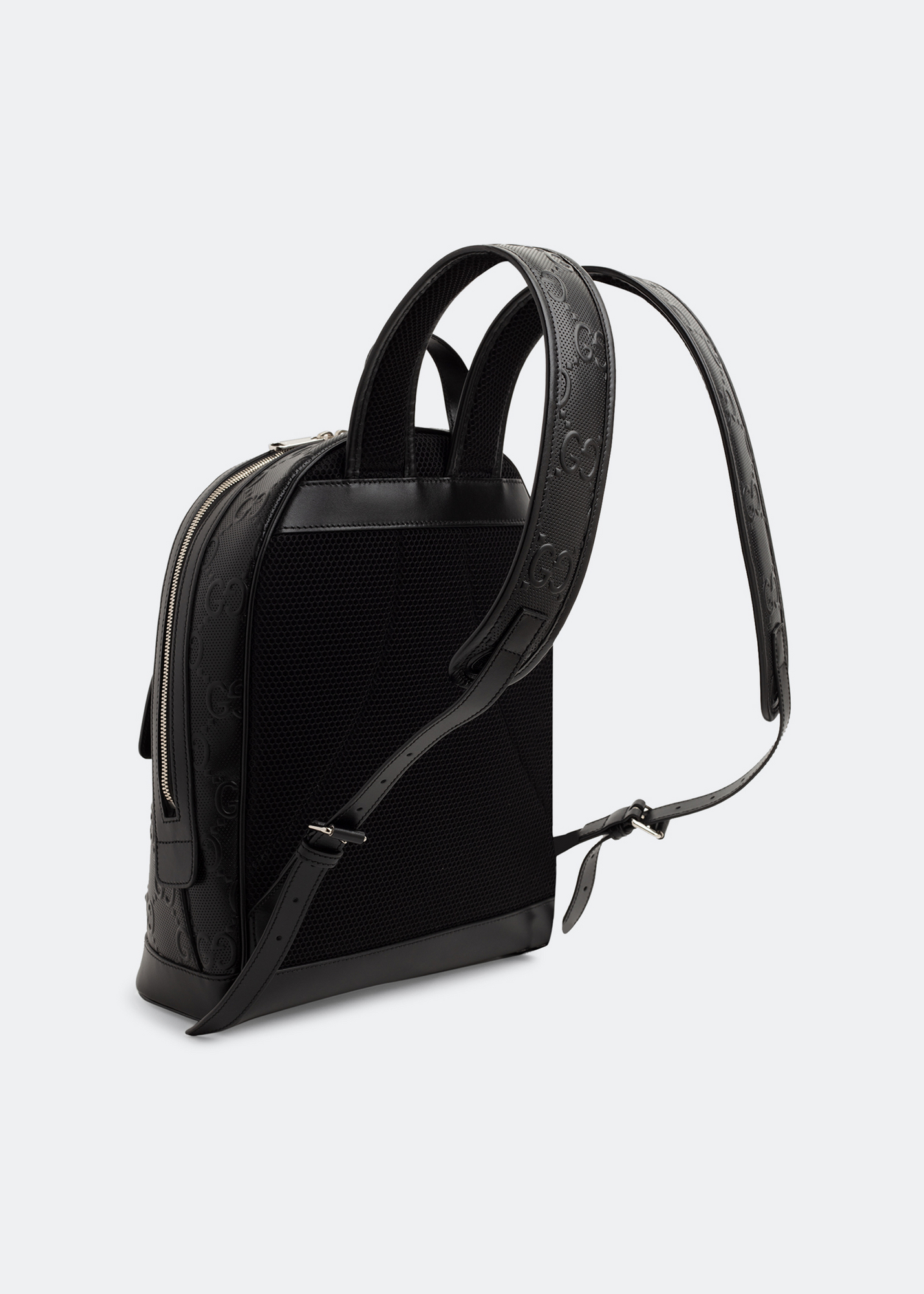 

GG embossed backpack, Black