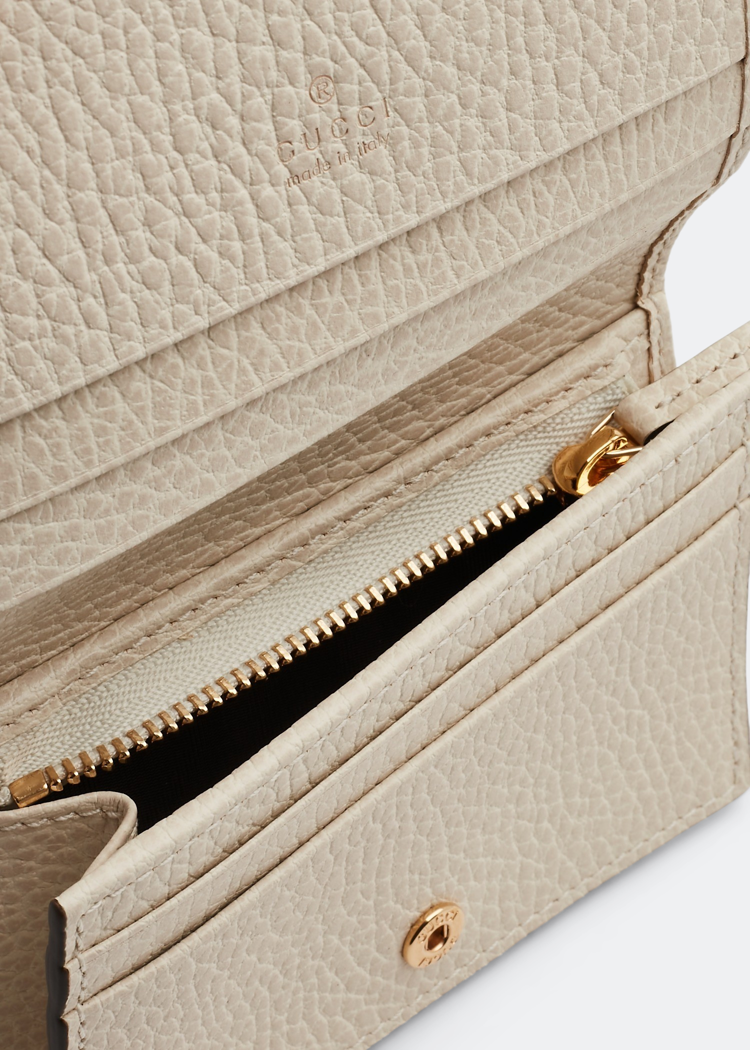 

GG Marmont card case wallet, White
