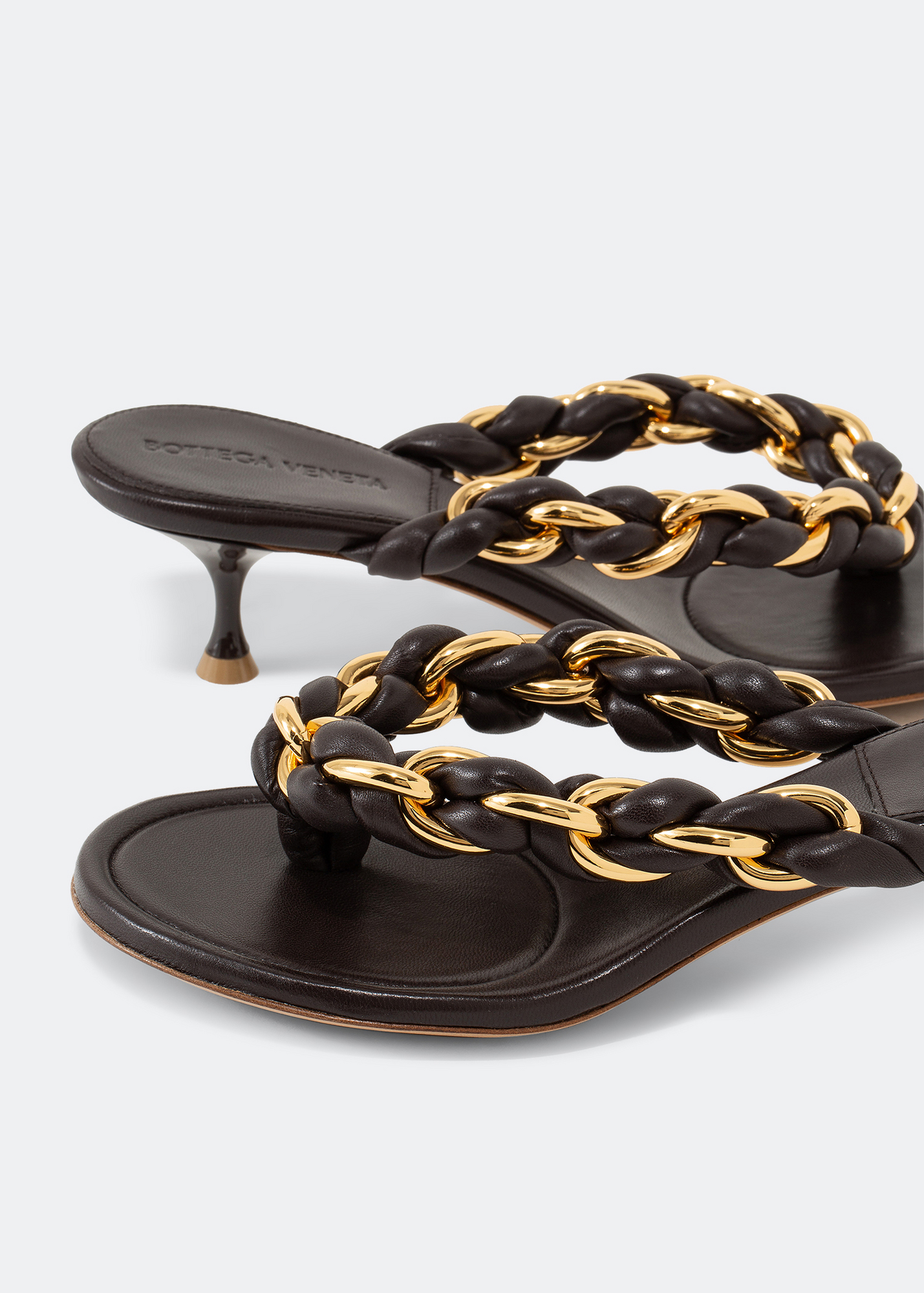 

Dot sandals, Brown