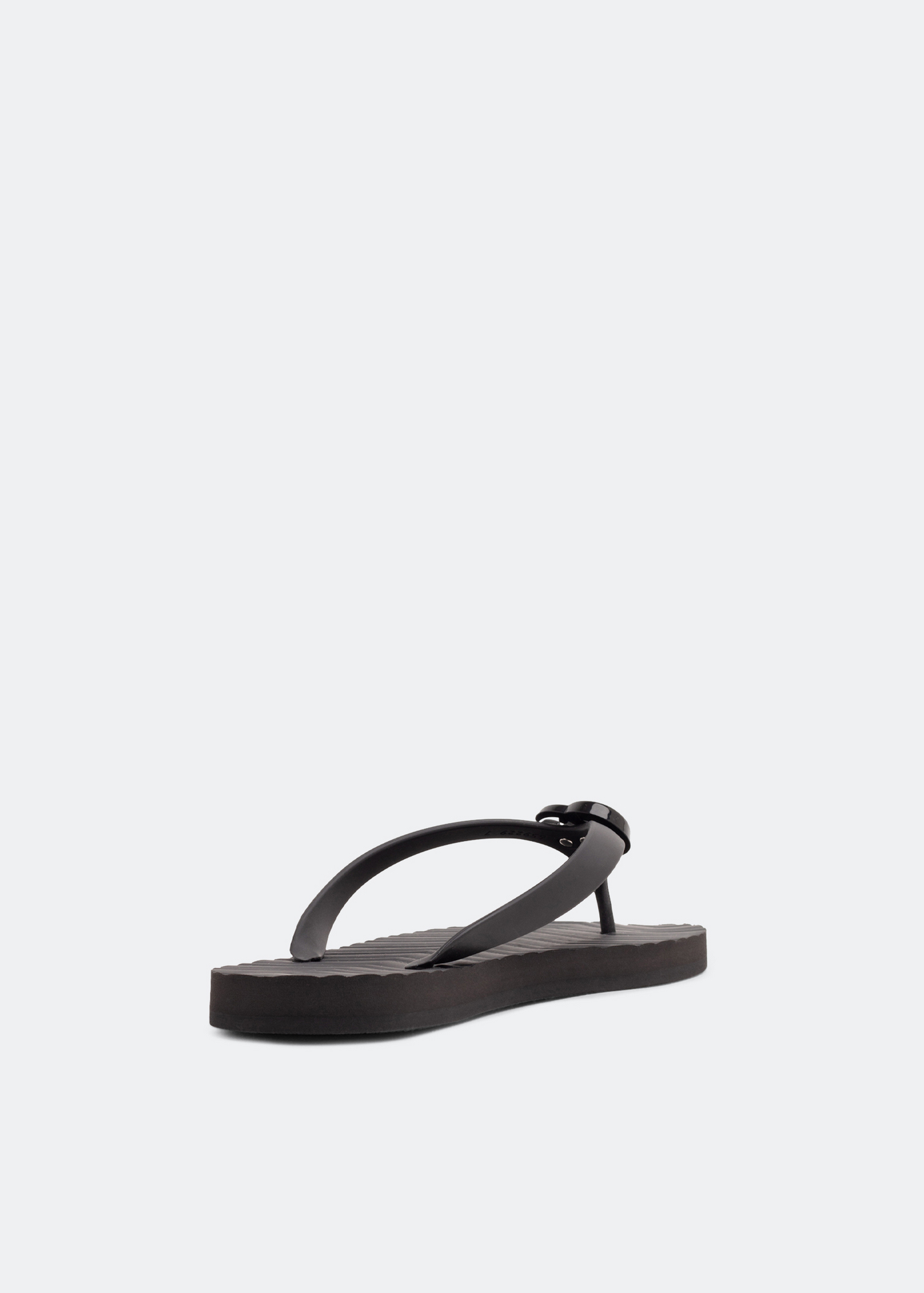 

Chevron thong sandals, Black