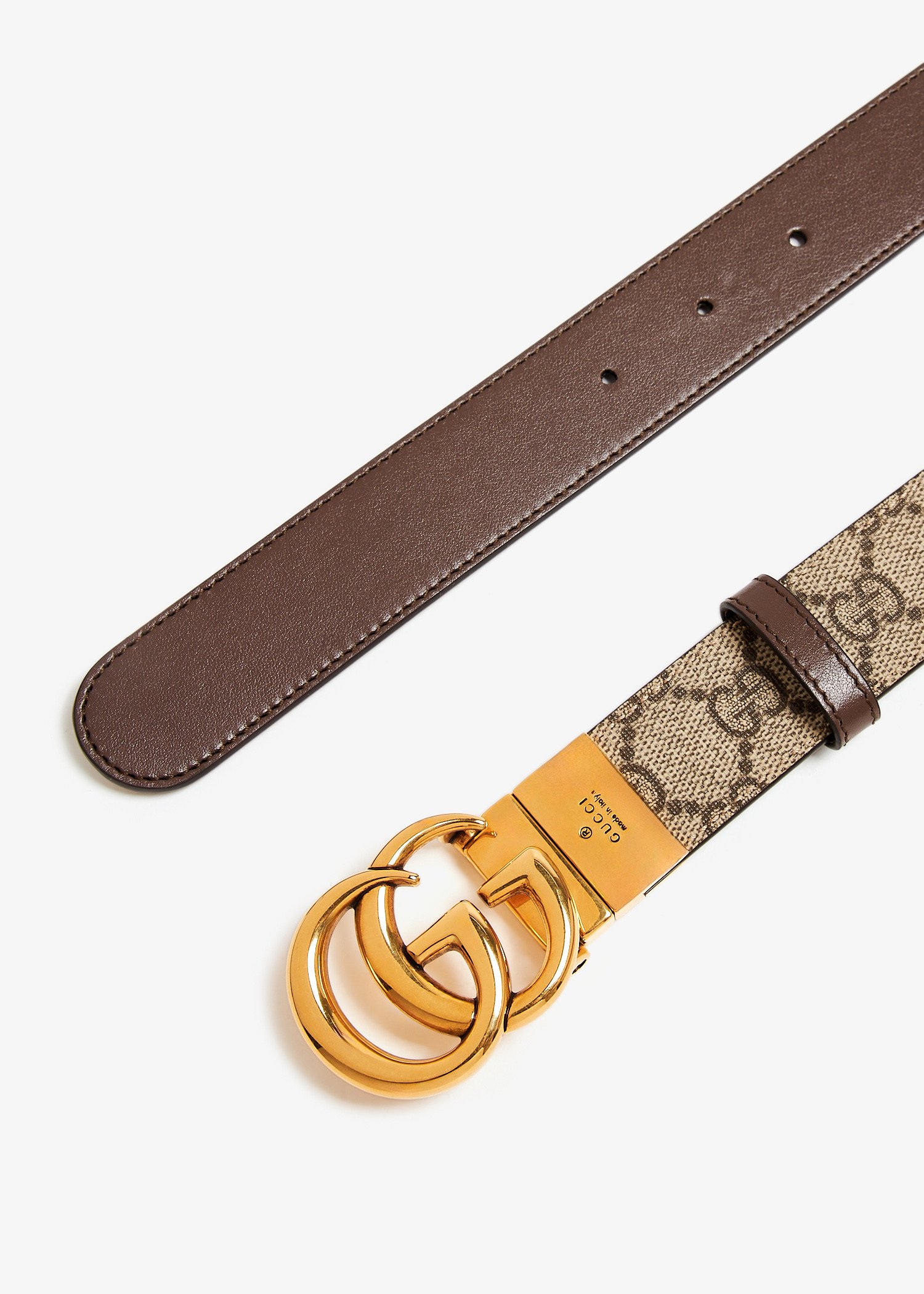 Gucci GG Marmont reversible belt for Women Beige in UAE Level Shoes