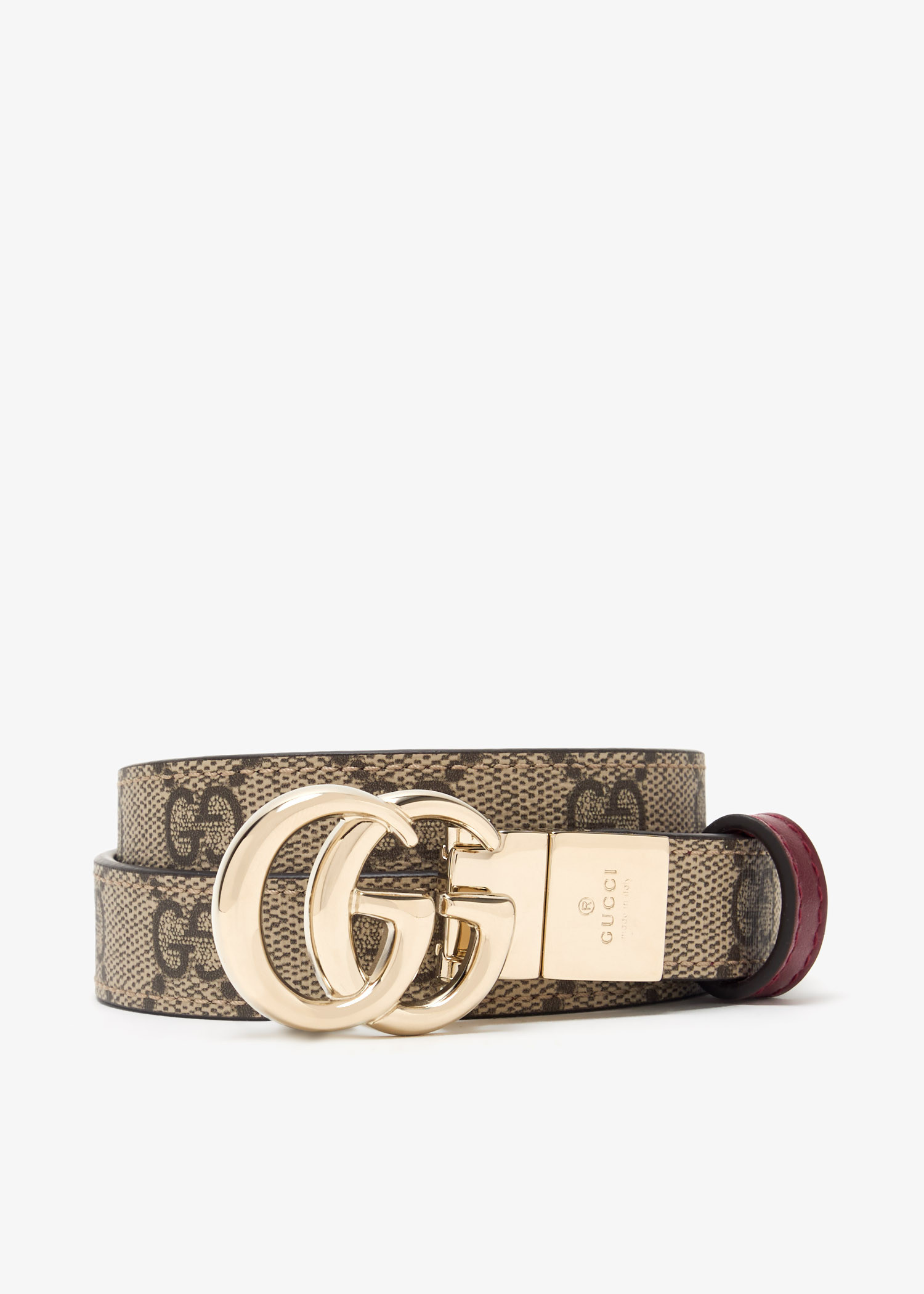 

GG Marmont reversible thin belt, Printed
