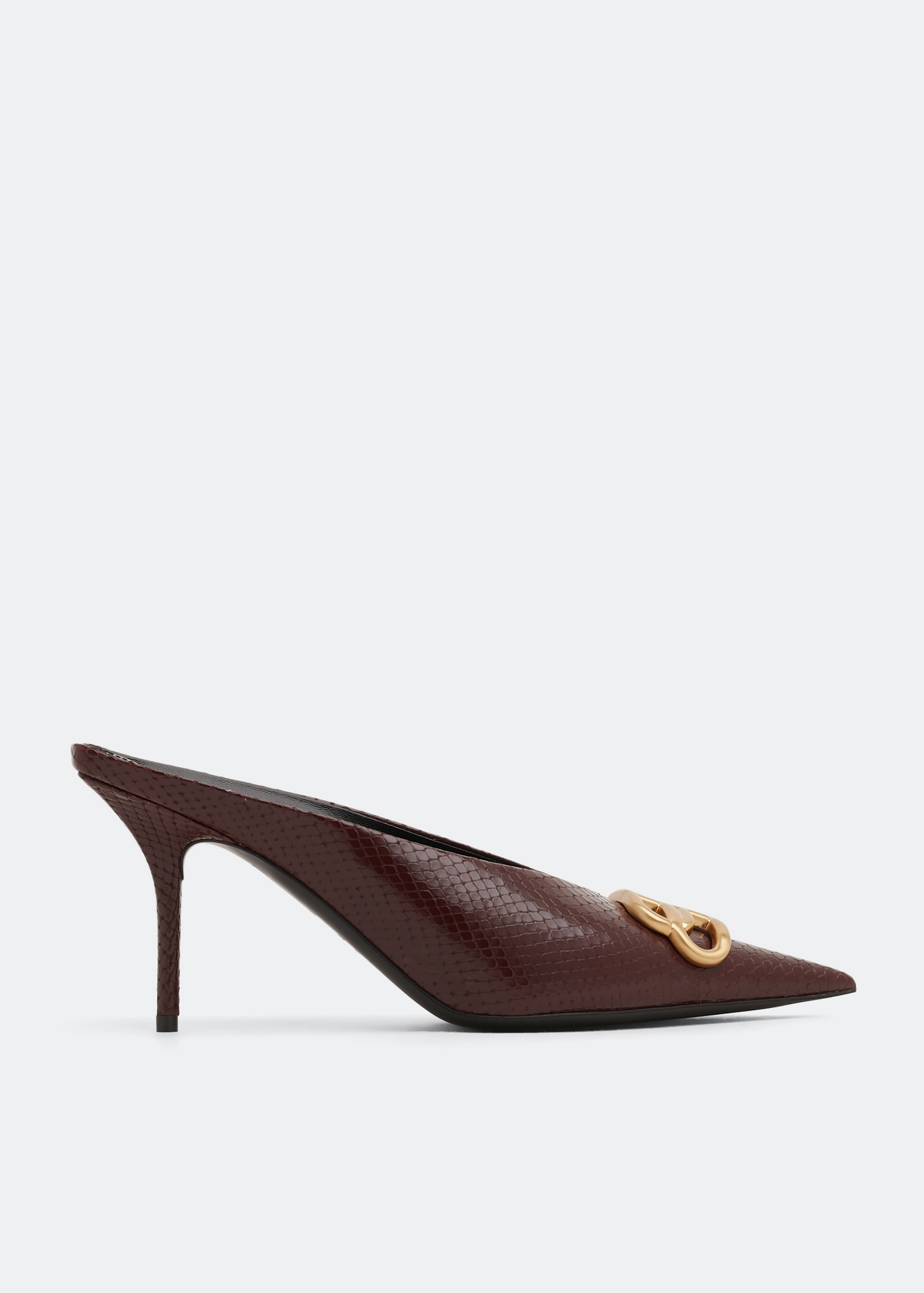 

BB Square knife mules, Burgundy