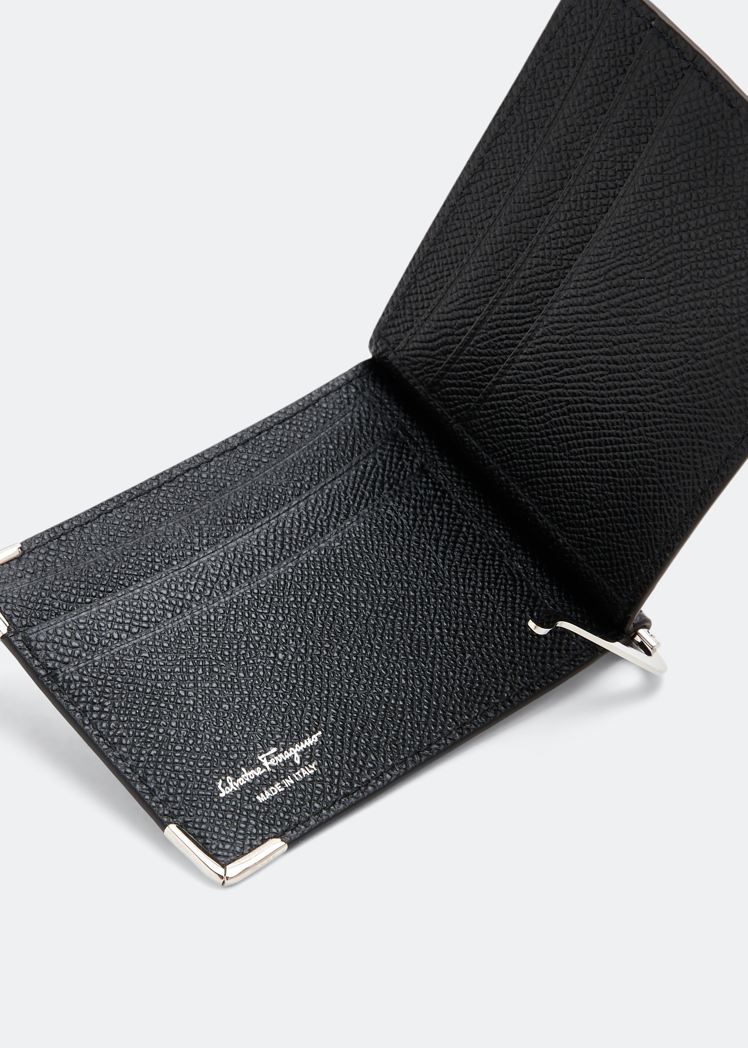 Ferragamo money clip card case hot sale