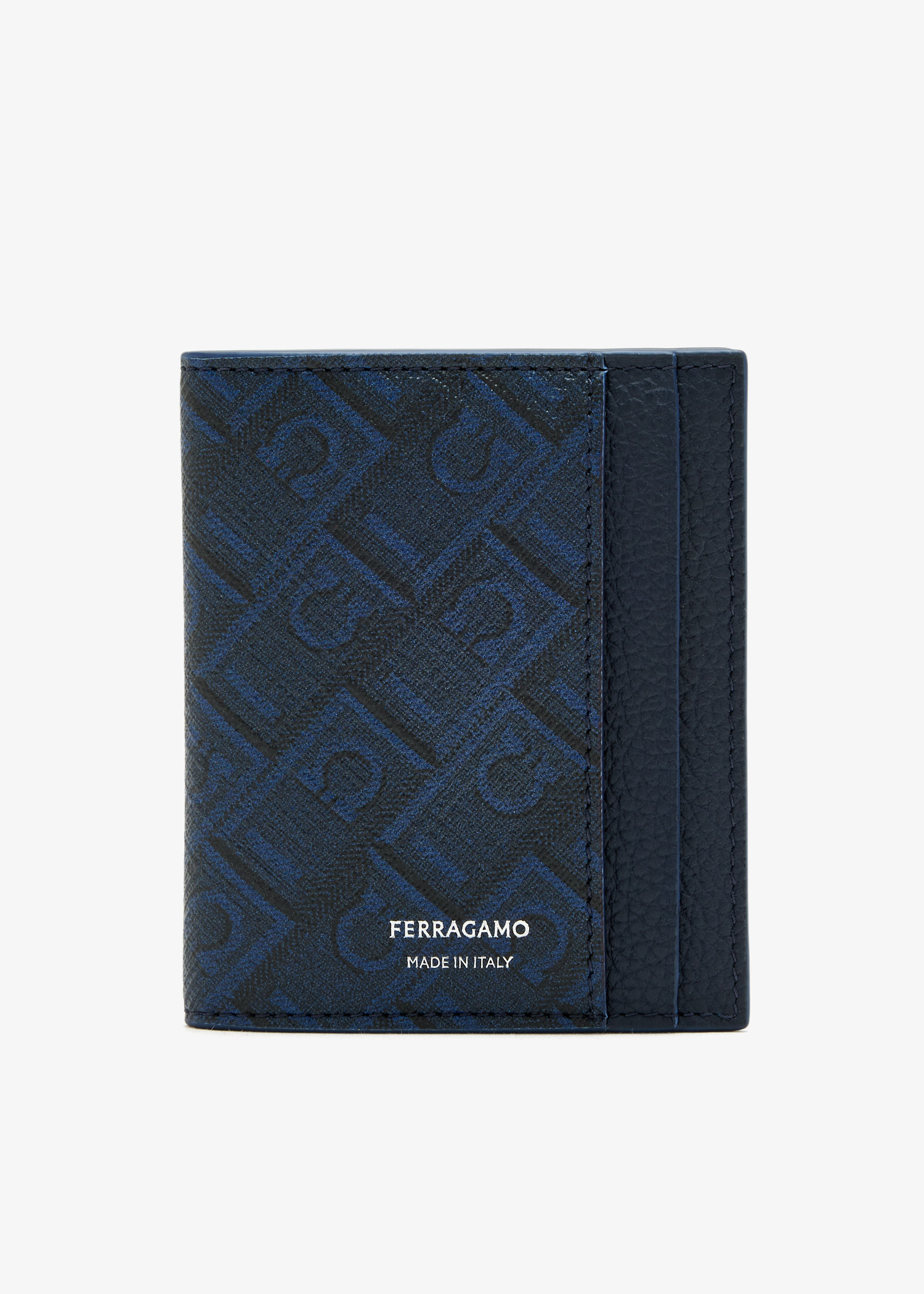 

Monogram card holder, Blue