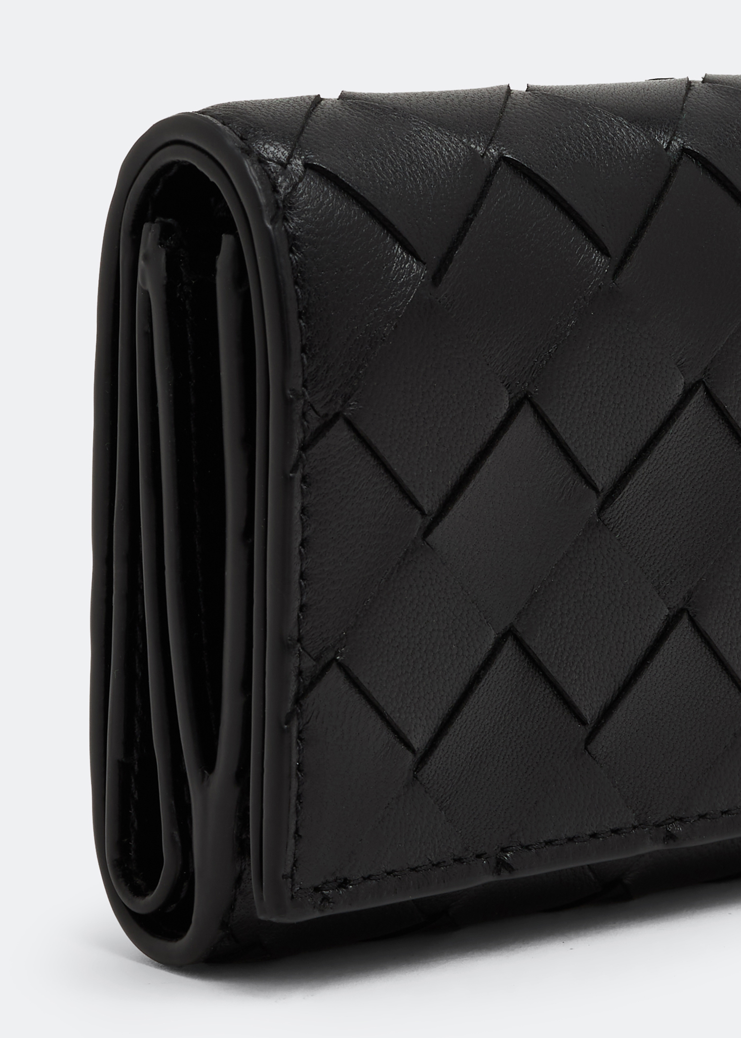 Black trifold 2025 wallet womens