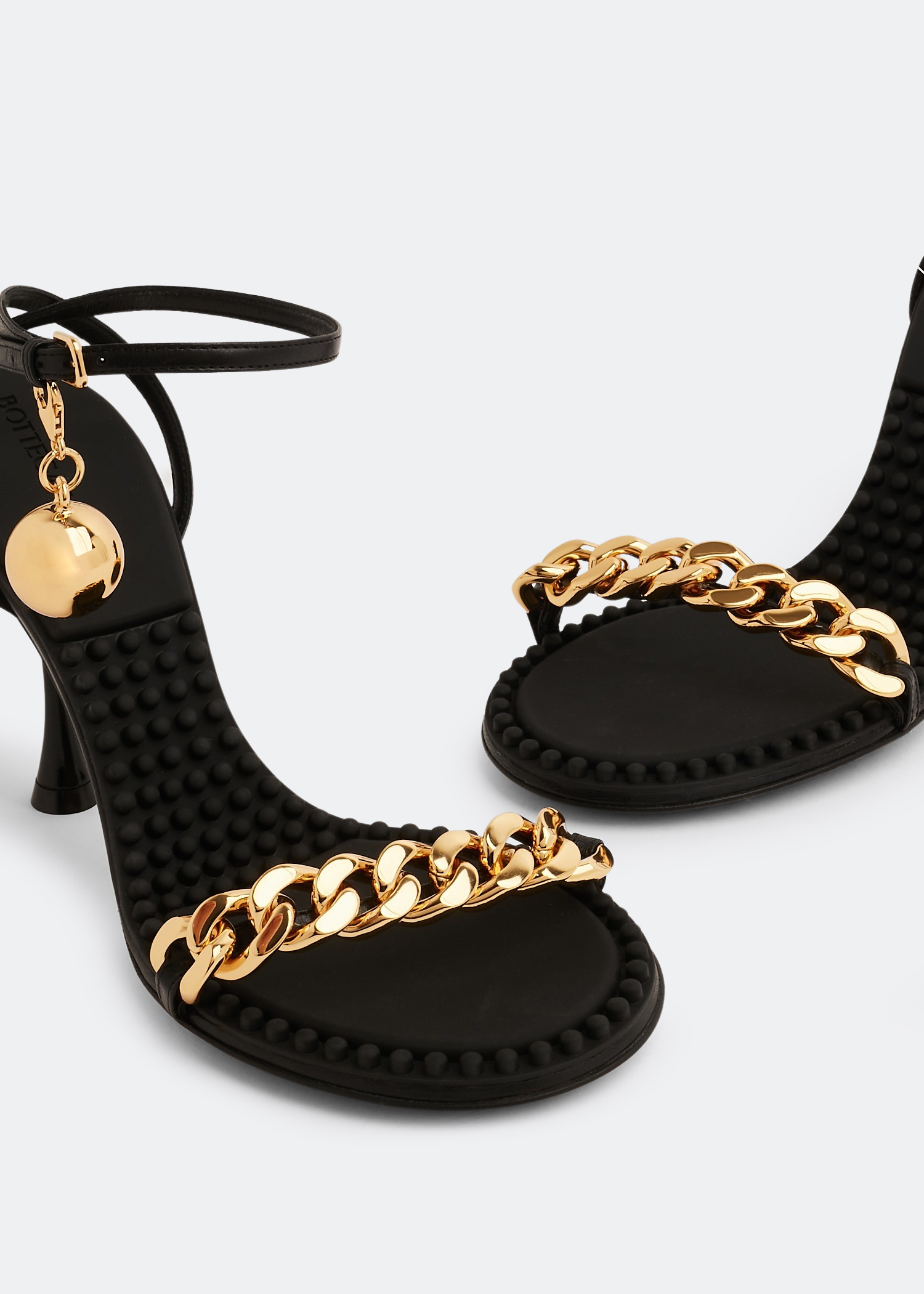 

Dot sandals, Black