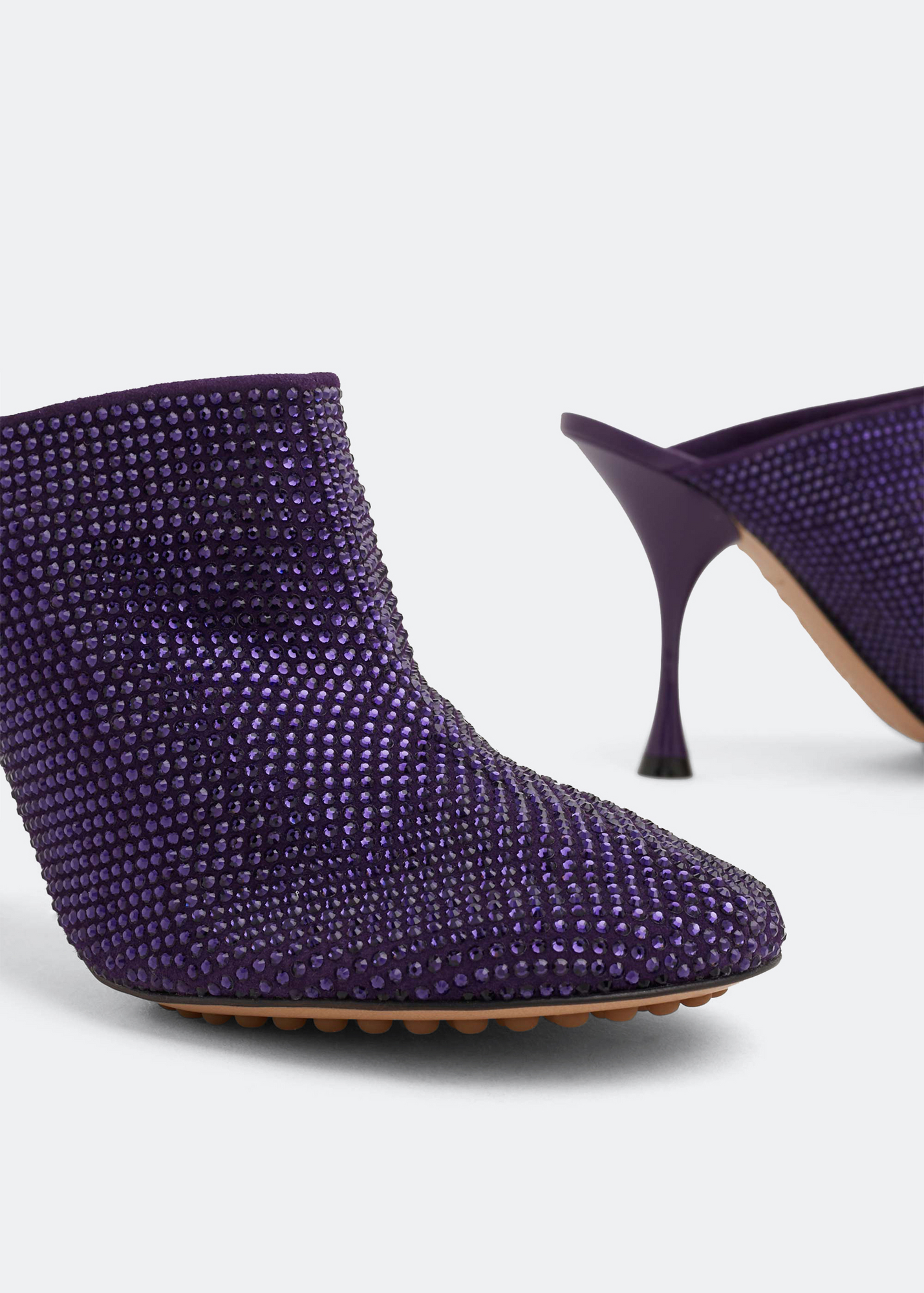 

Sparkle Dot Sock mules, Purple