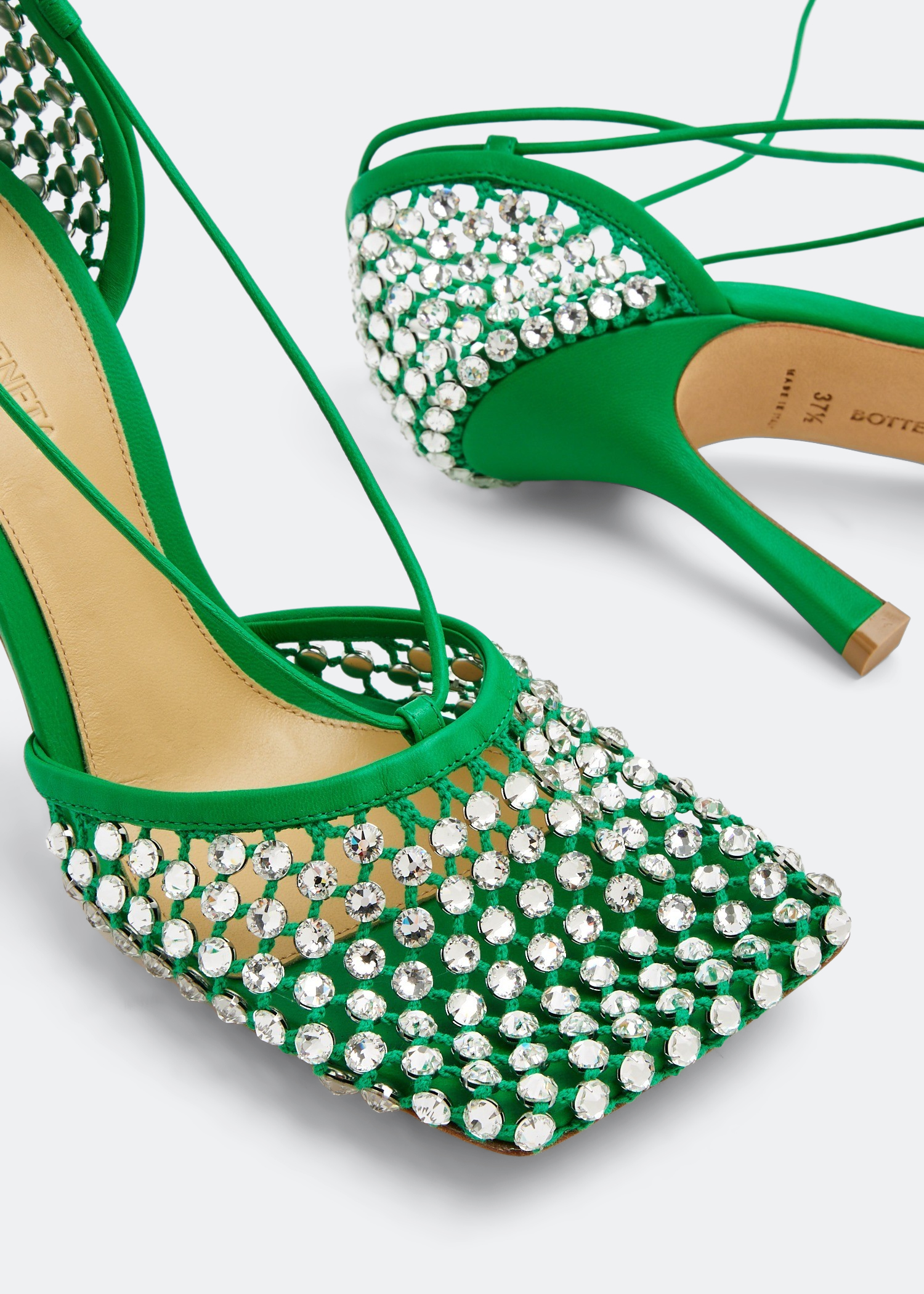 Green clearance sparkly sandals