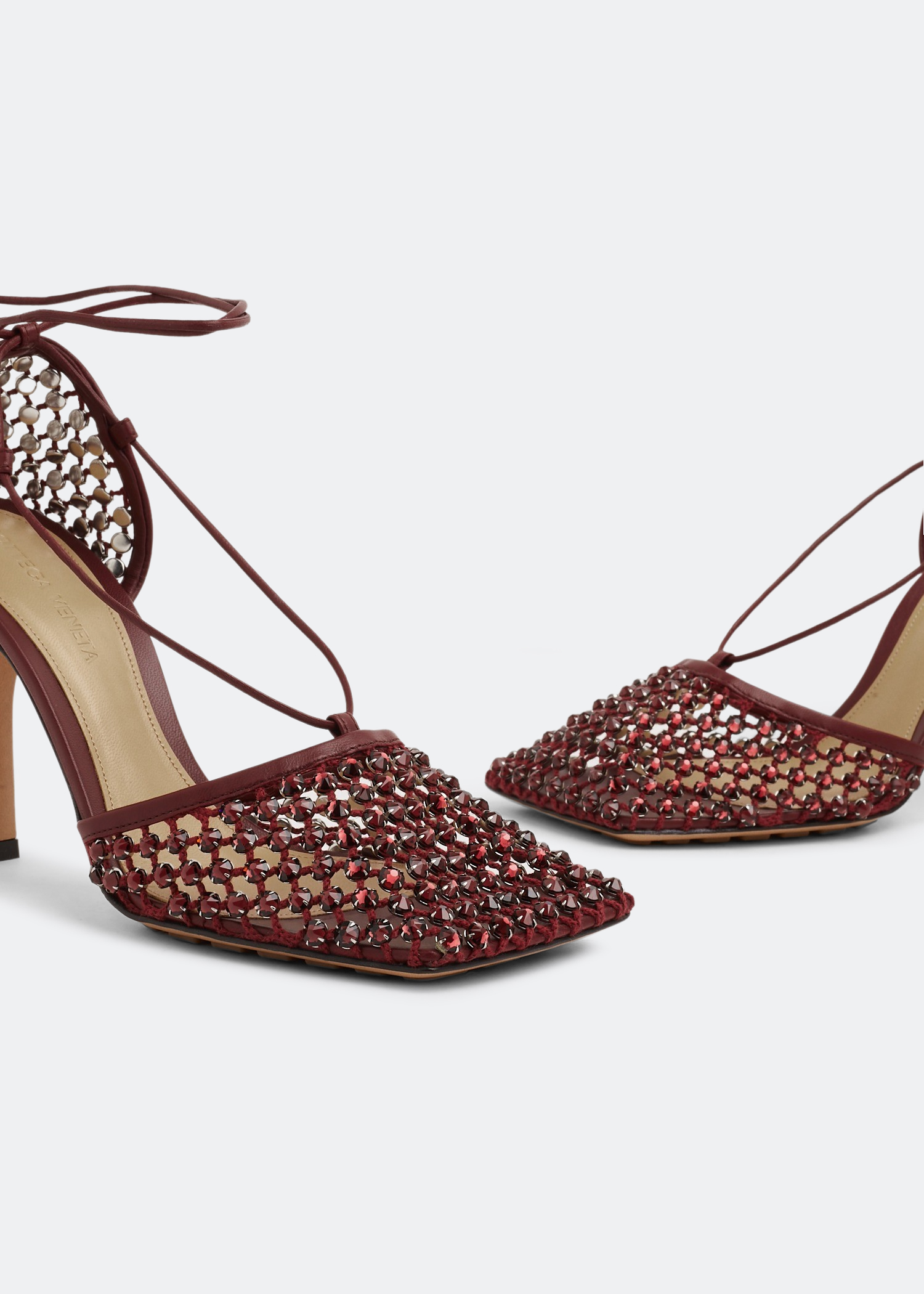 

Sparkle Stretch sandals, Burgundy