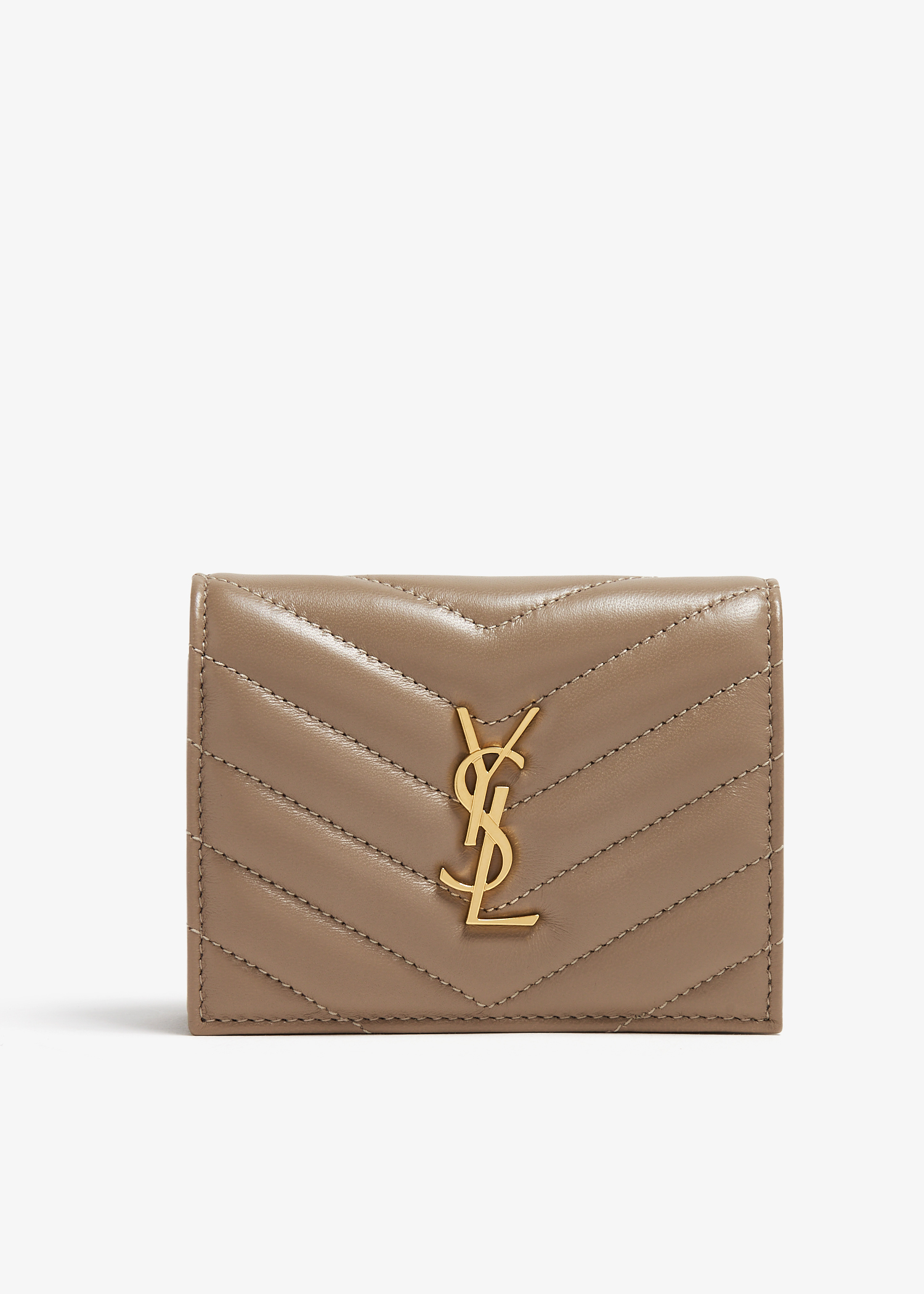 

Cassandre flap card case, Beige