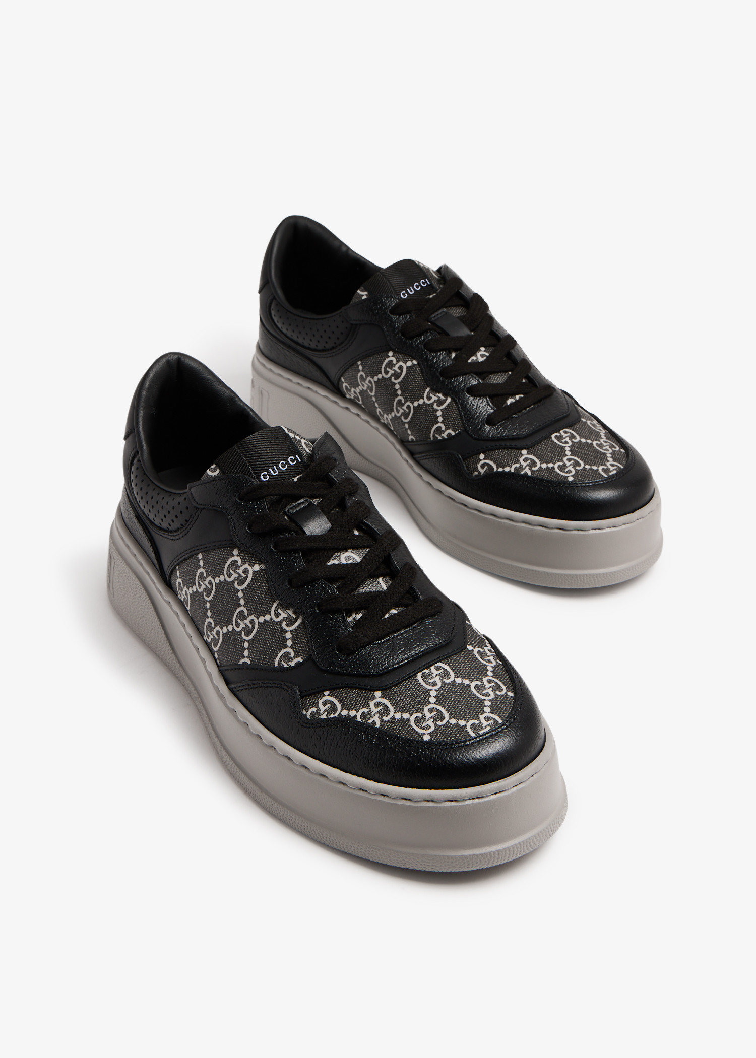 Black gucci gym shoes deals
