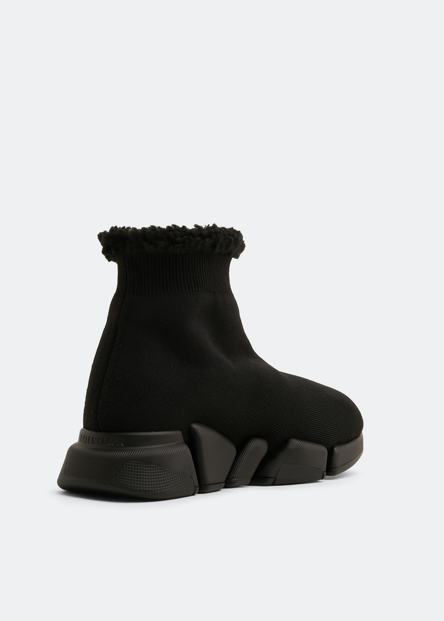 Balenciaga Speed 2.0 faux fur sneakers for Women Black in Bahrain Level Shoes