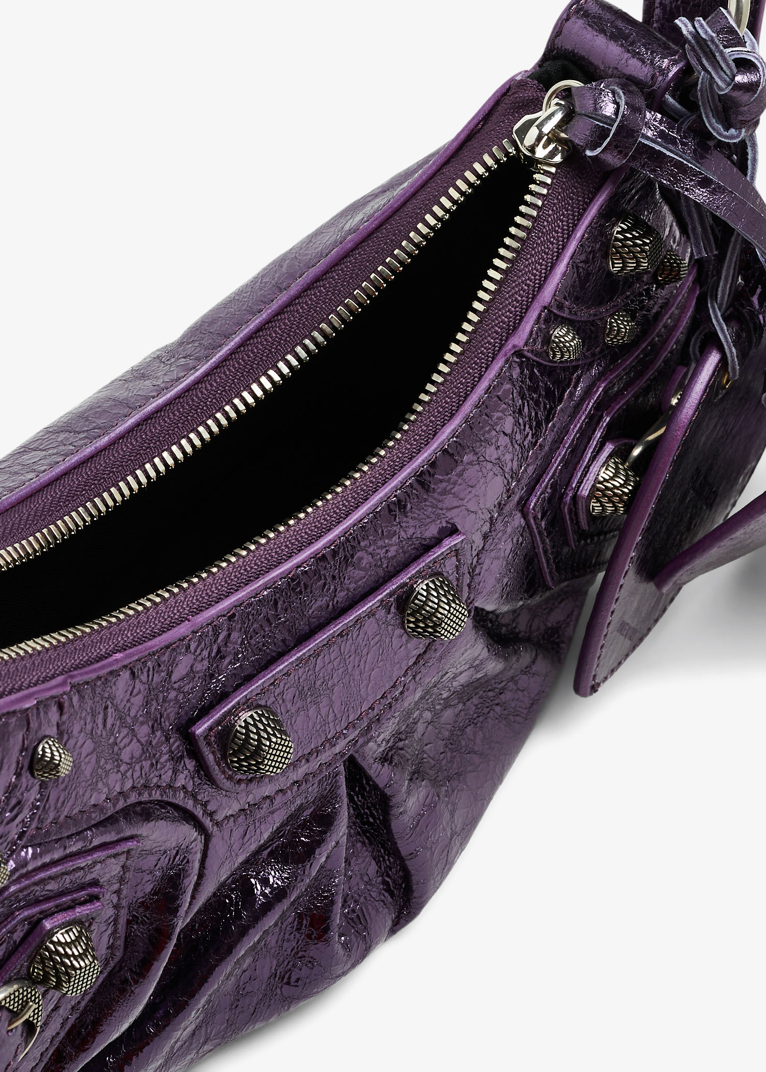 Balenciaga suede bag purple discount