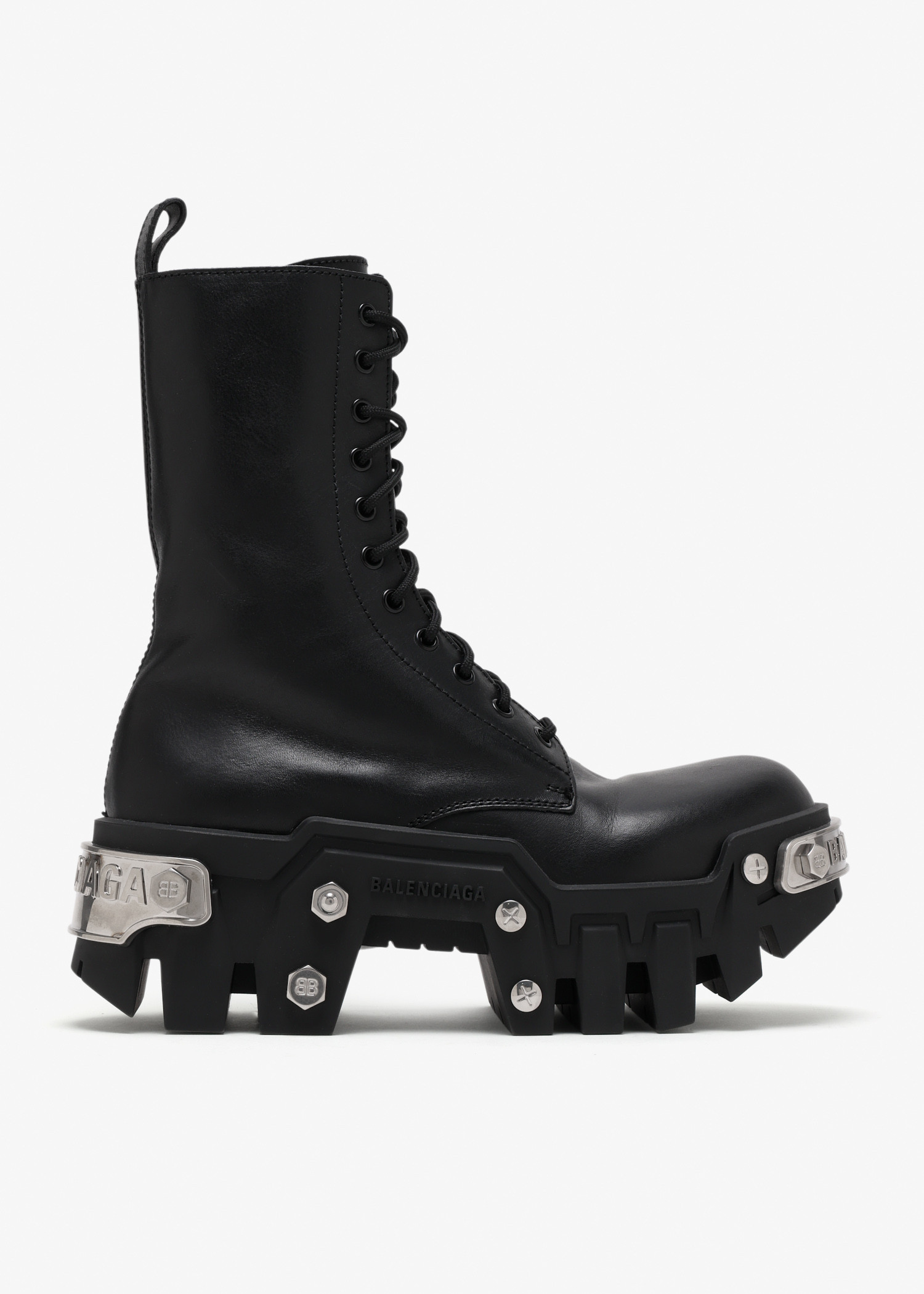 

Bulldozer lace-up boots, Black