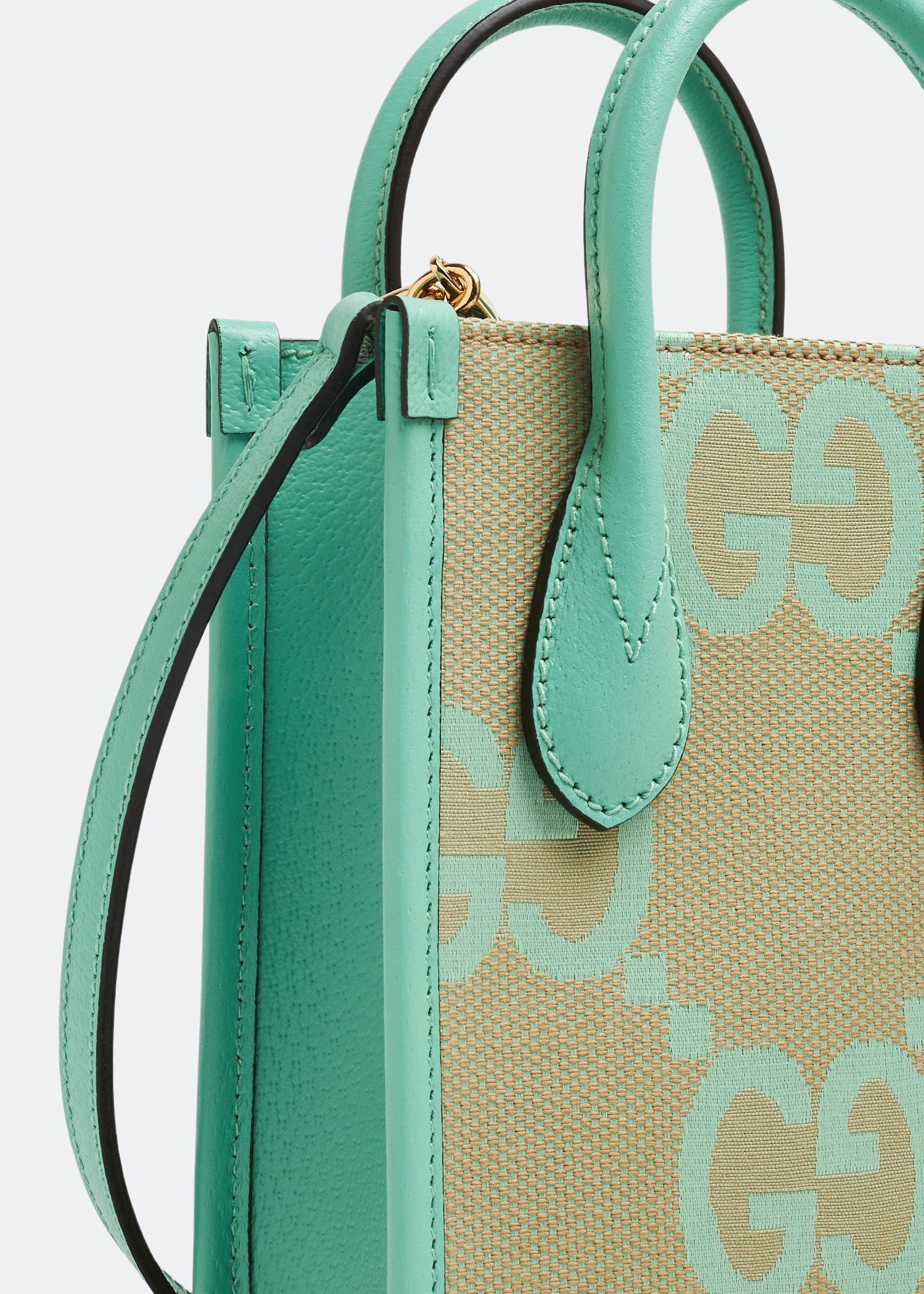 

Jumbo GG mini tote bag, Beige