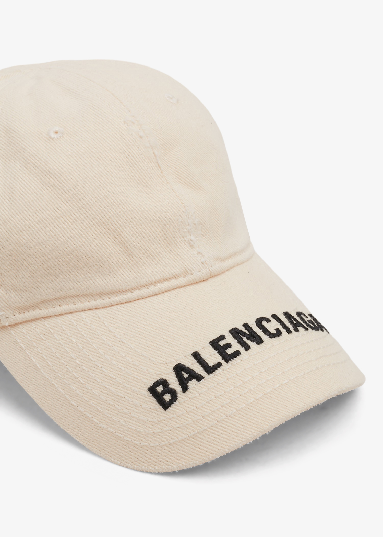 Balenciaga Logo cap for Women White in UAE Level Shoes