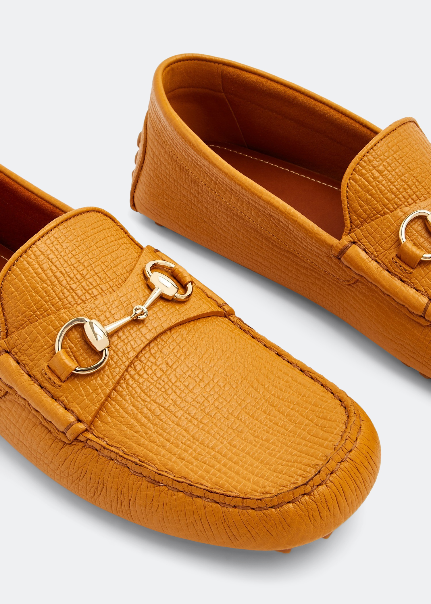 

Horsebit driver loafers, Orange
