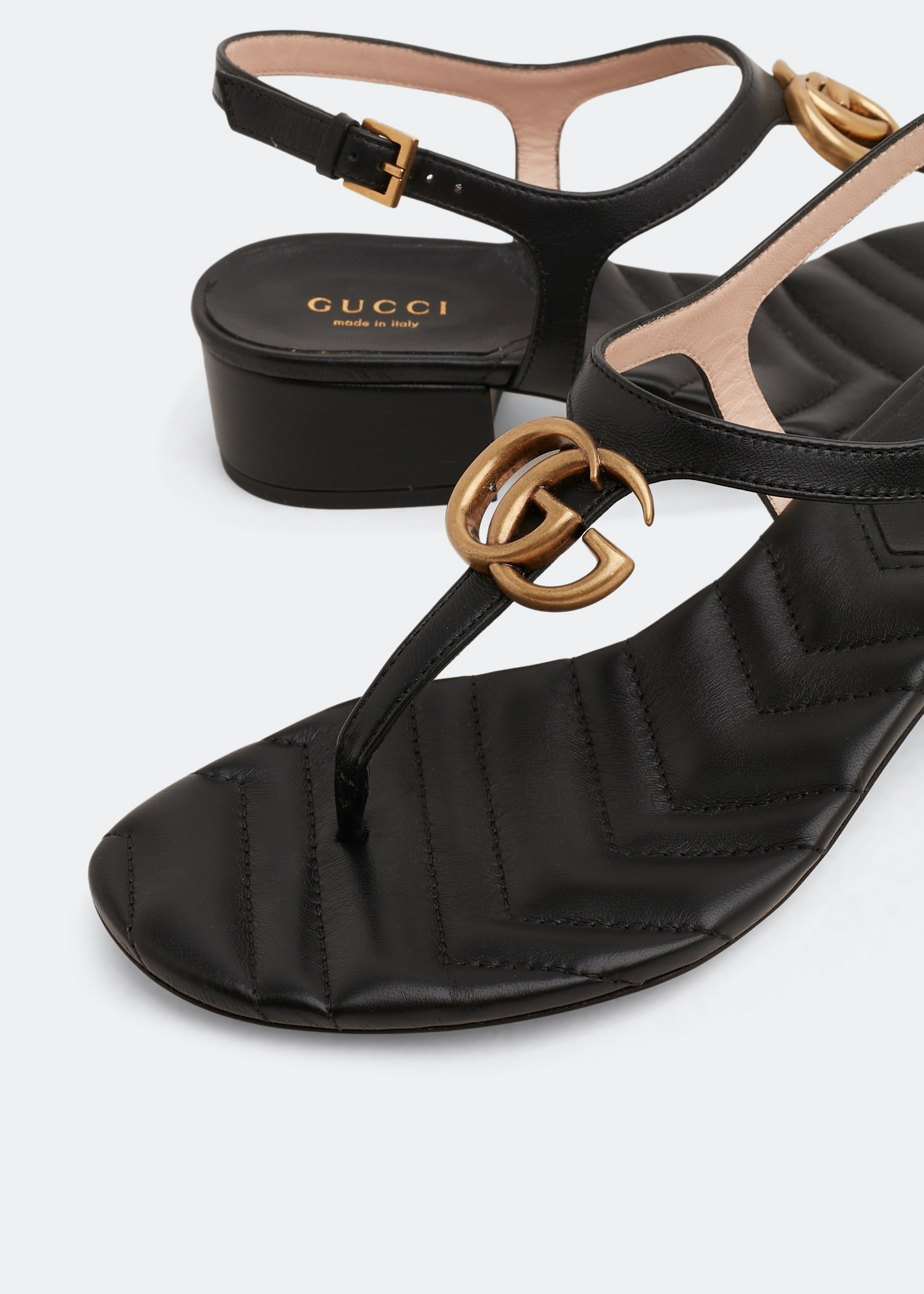 

Double G sandals, Black