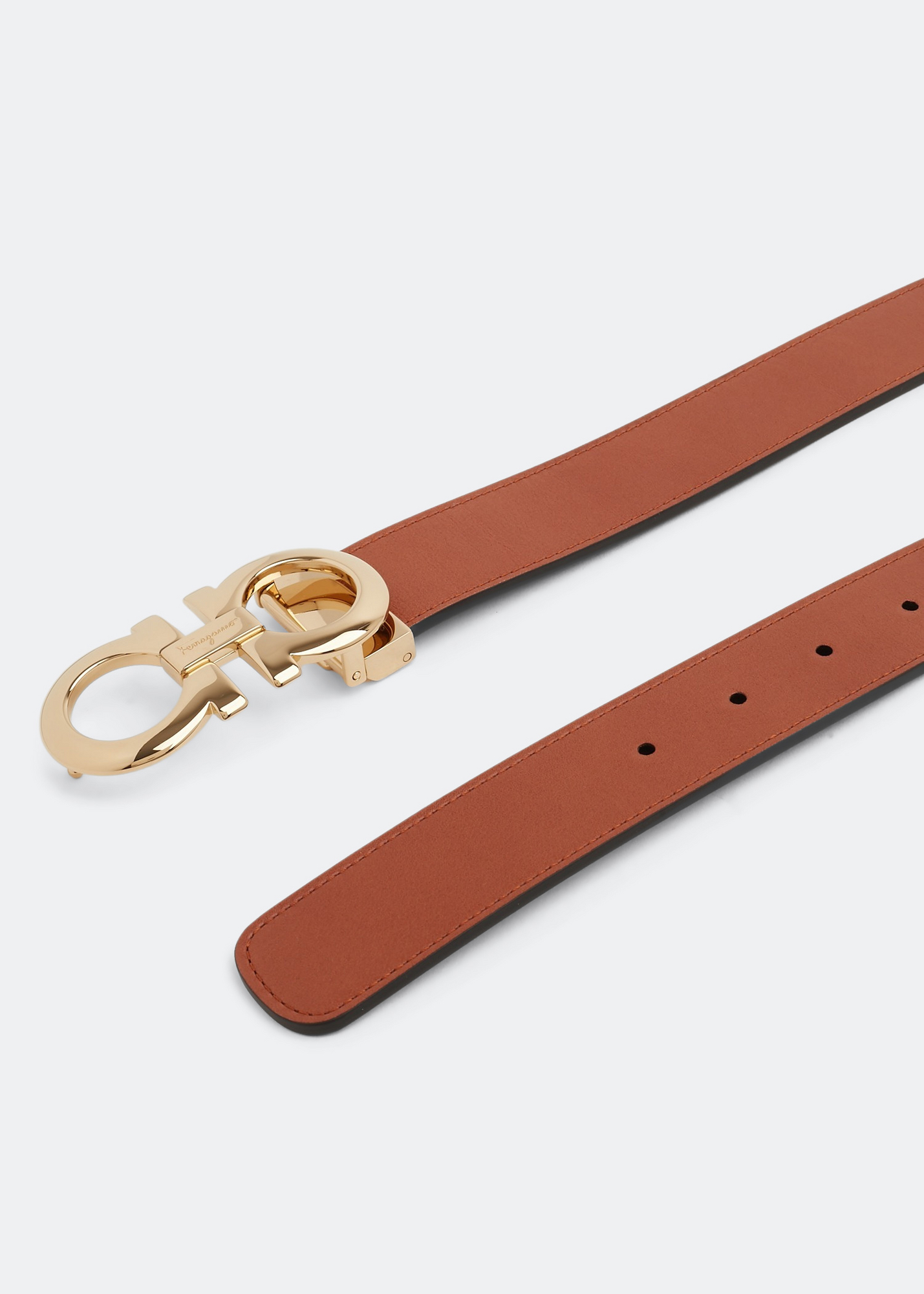 Tan ferragamo belt hotsell