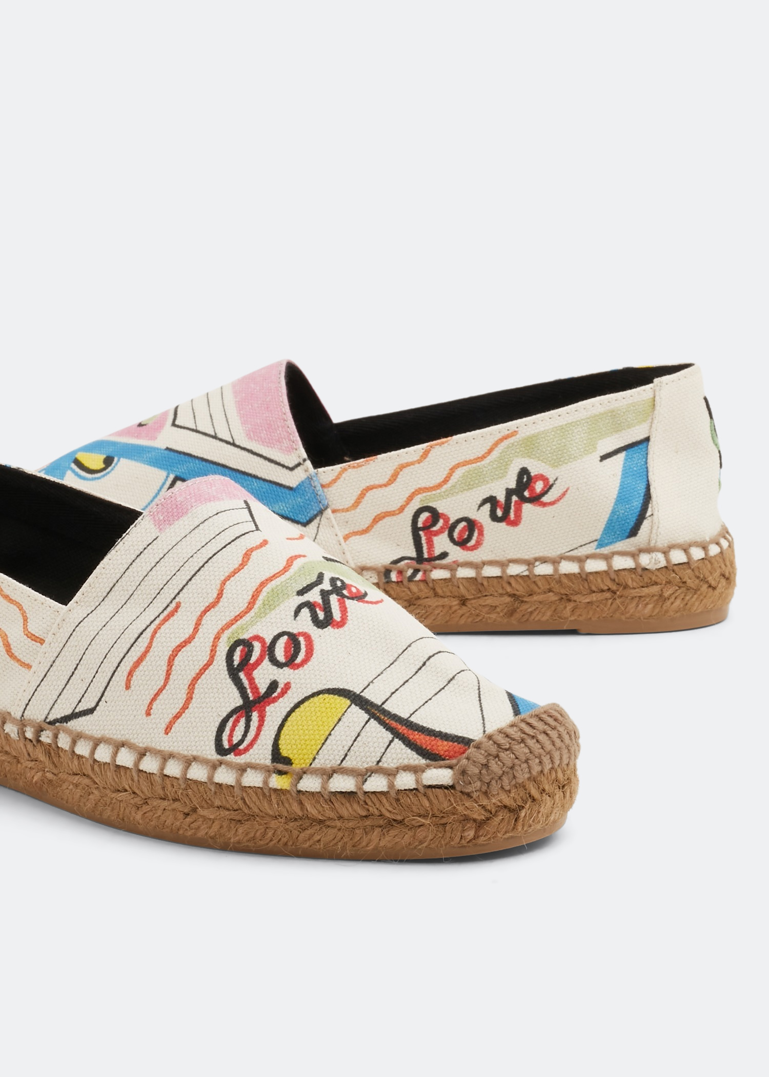 

YSL embroidered espadrilles, Multicolored