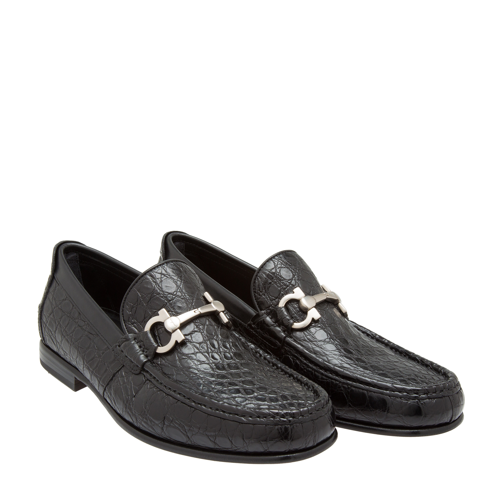 

Gancio croc loafers, Black