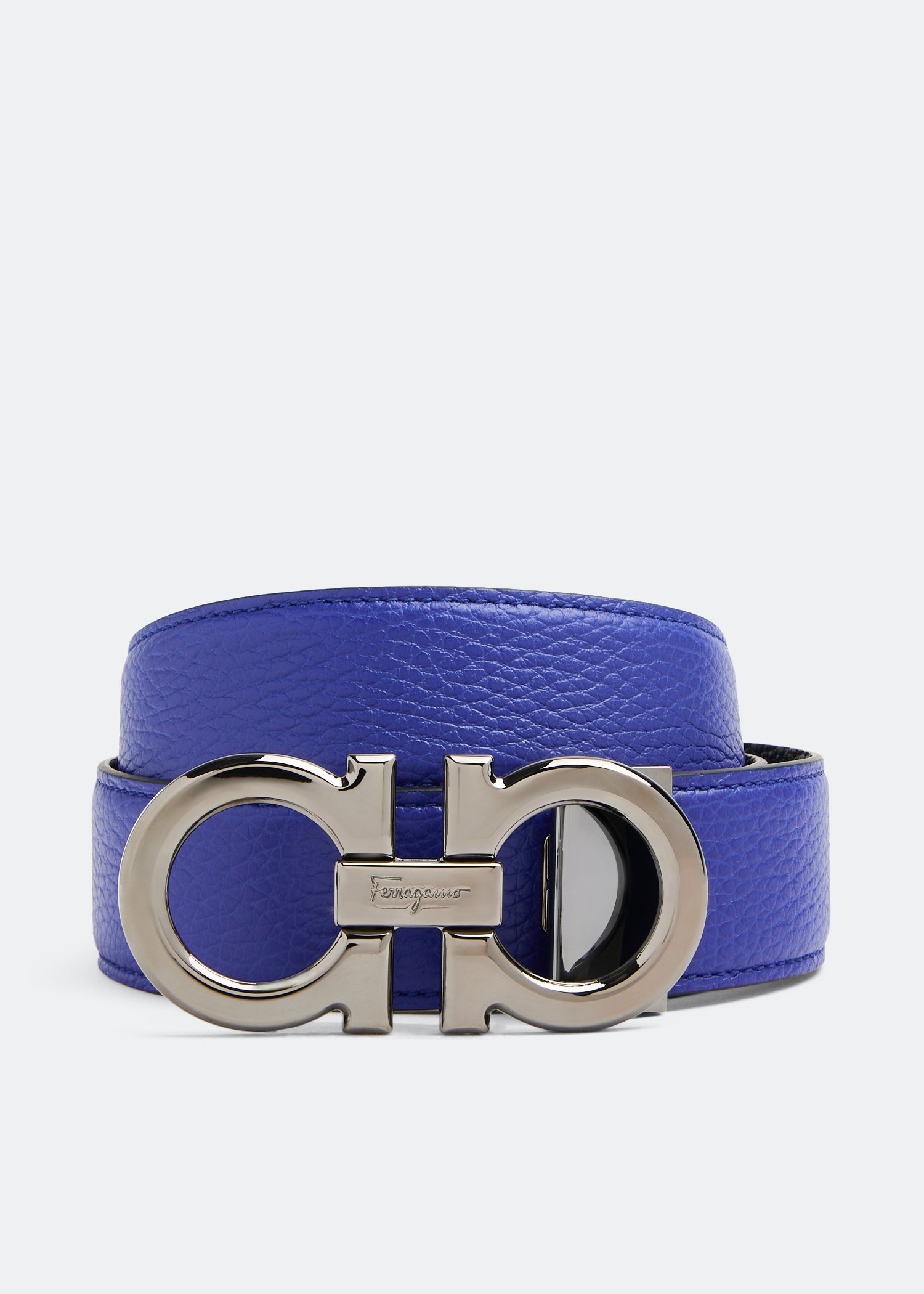 Blue salvatore deals ferragamo belt