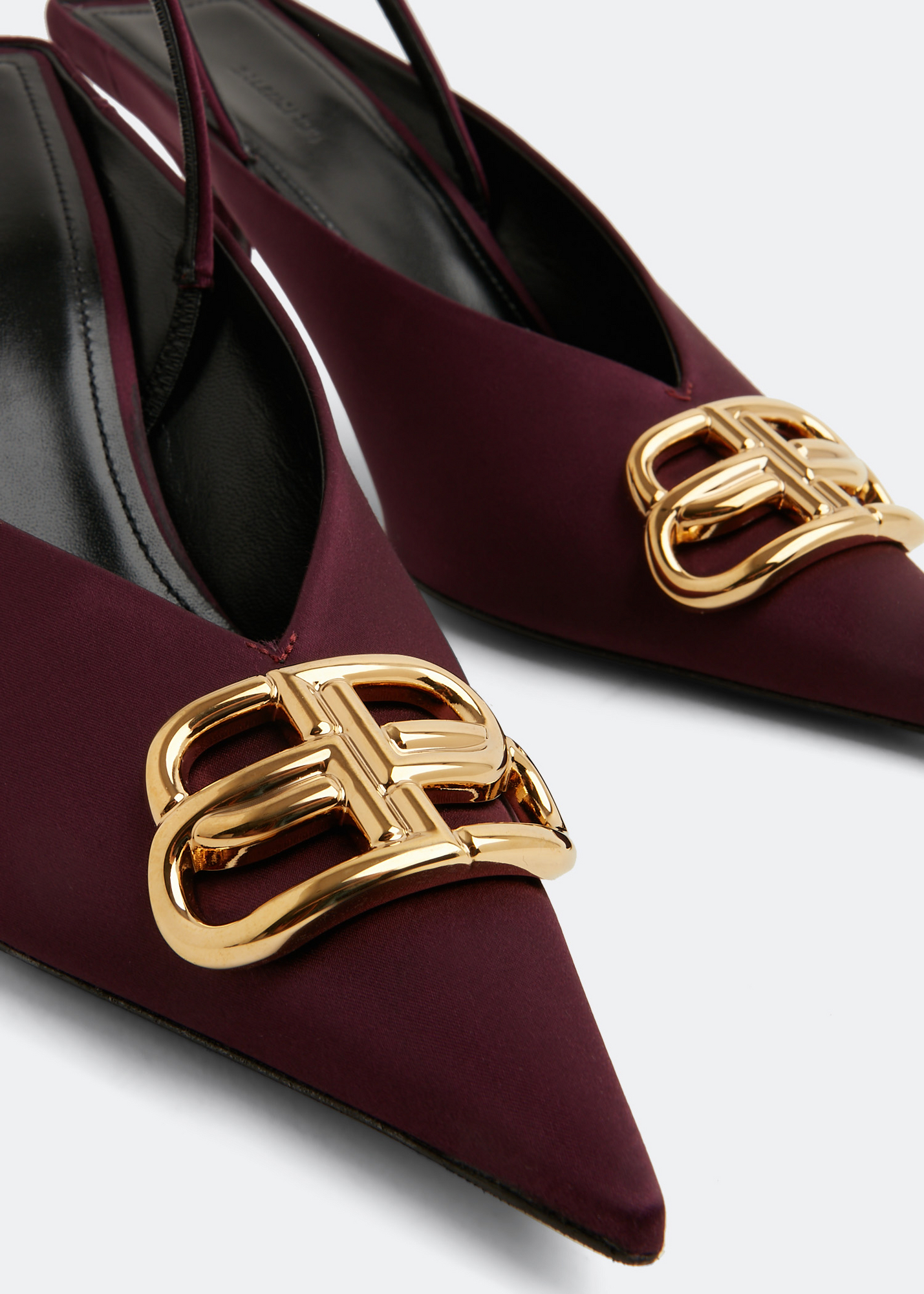 

BB Square Knife slingback pumps, Burgundy