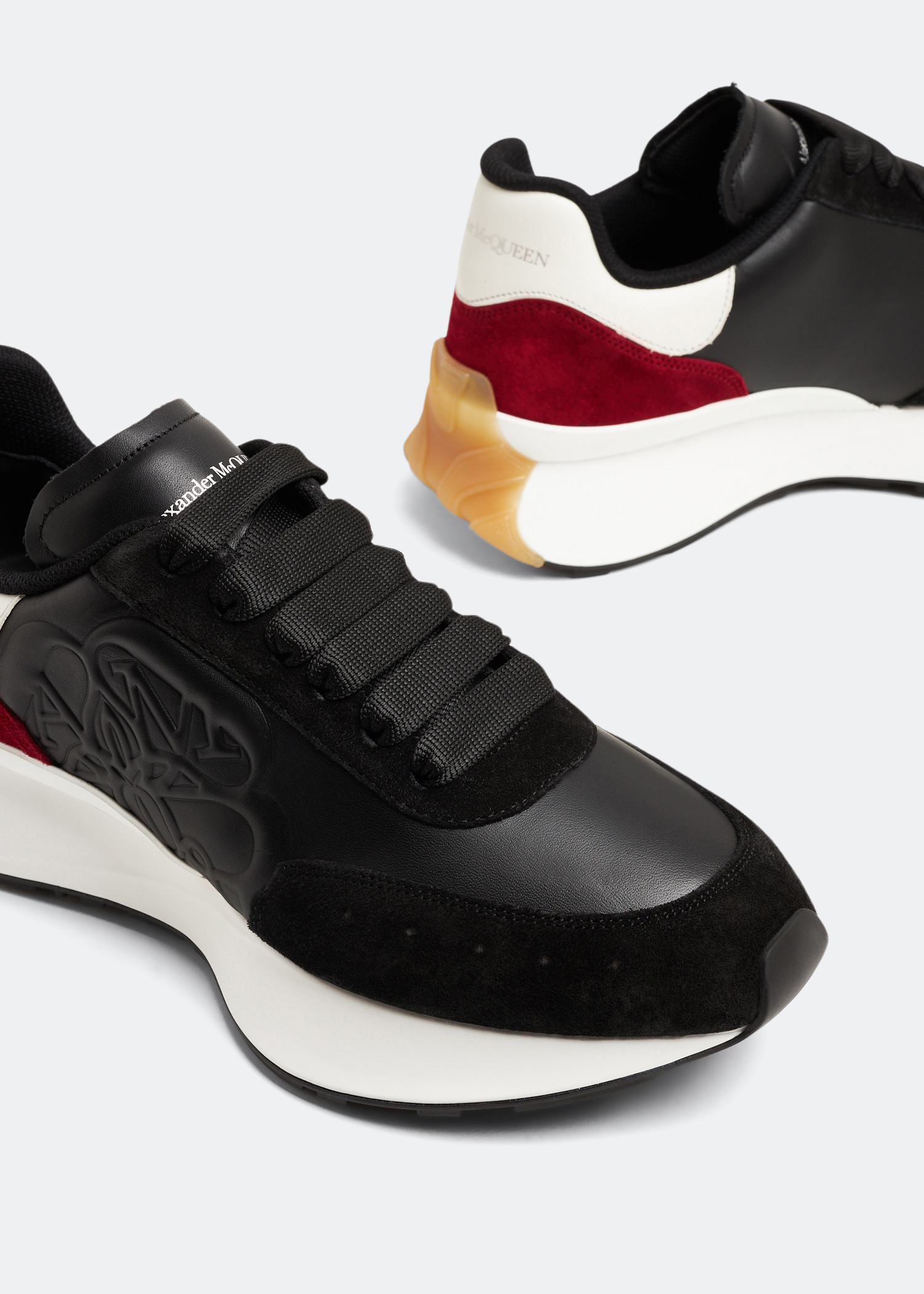 Oversized runner deals alexander mcqueen