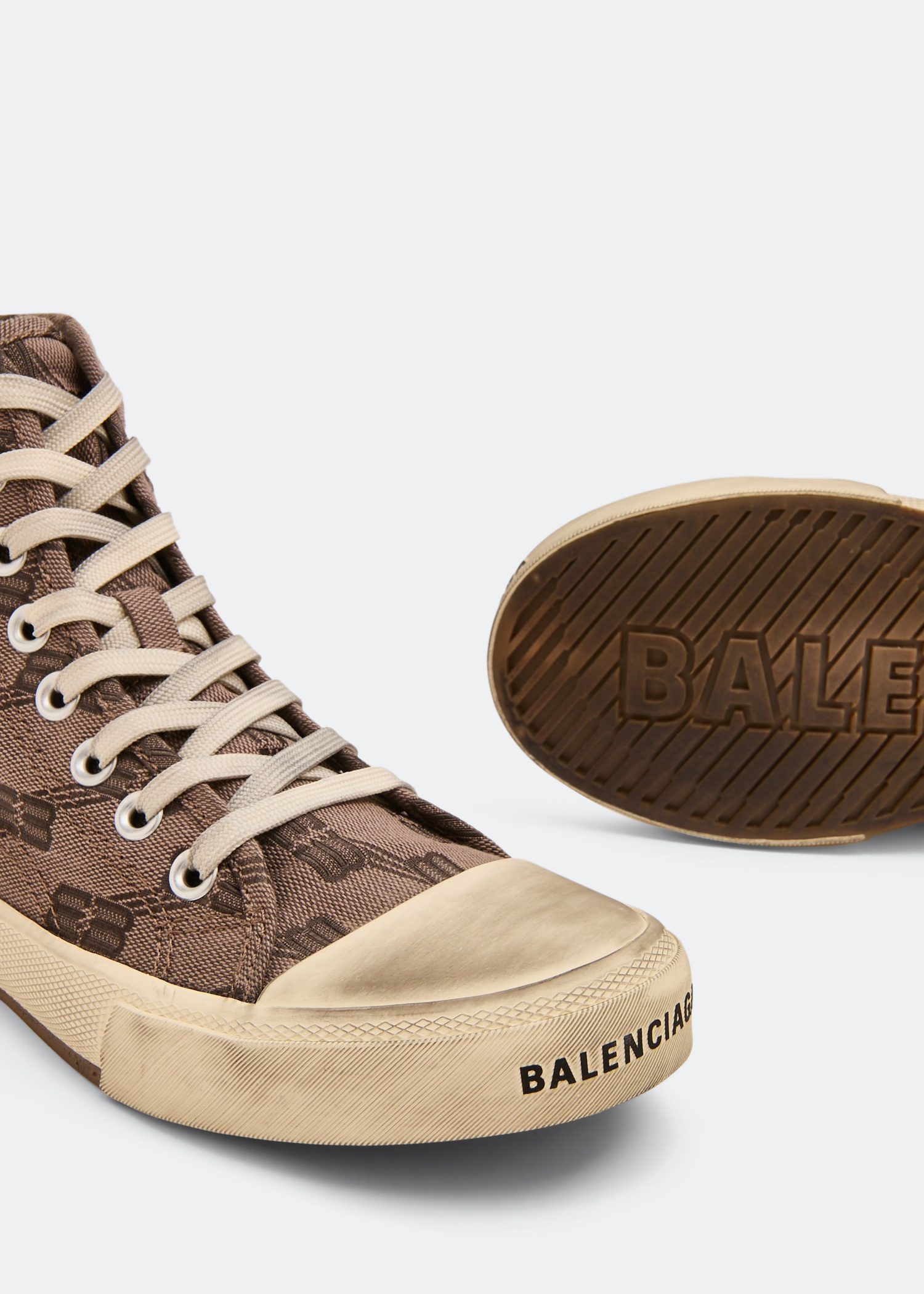 

Paris BB Monogram high-top sneakers, Brown