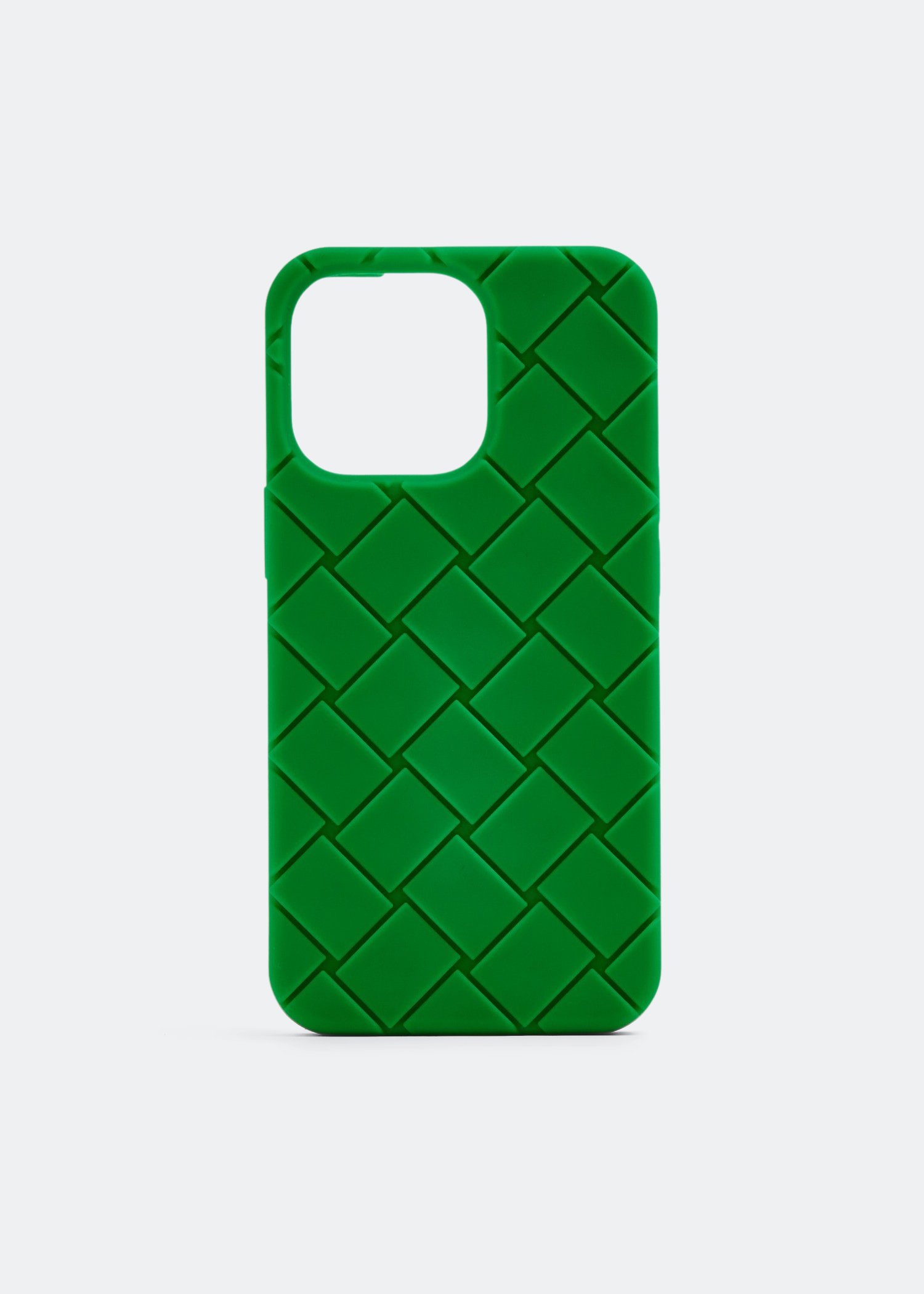 

Intrecciato iPhone 13 Pro case, Green