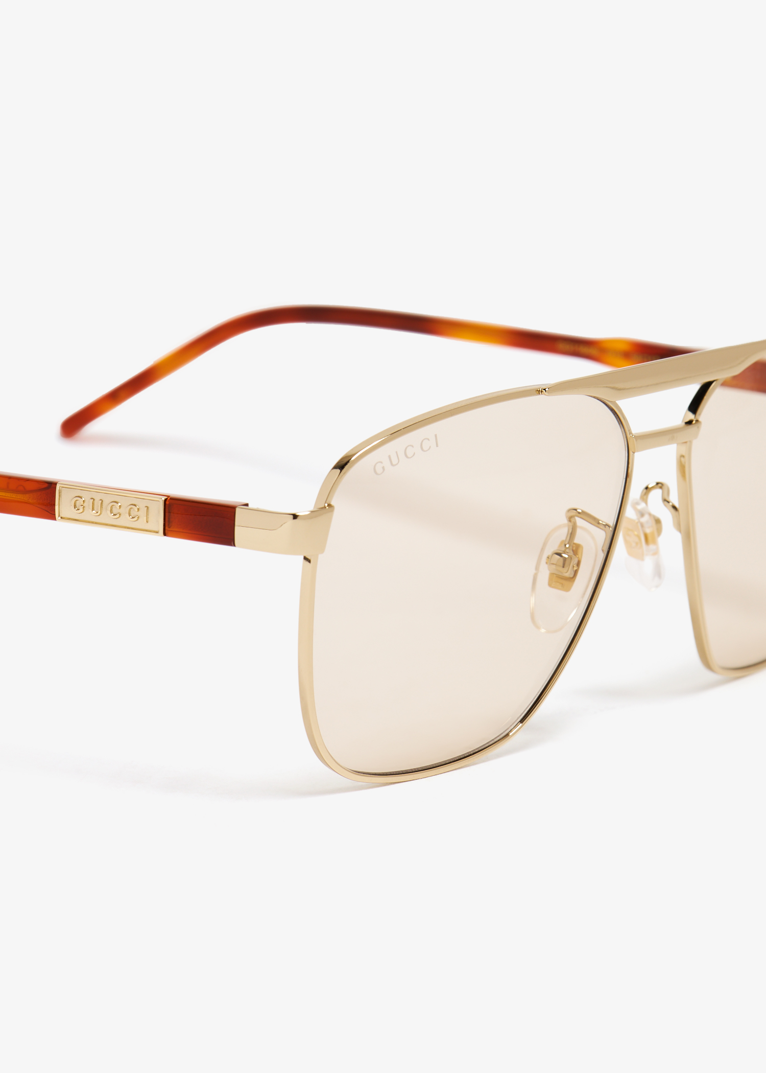 

Navigator-frame sunglasses, Gold