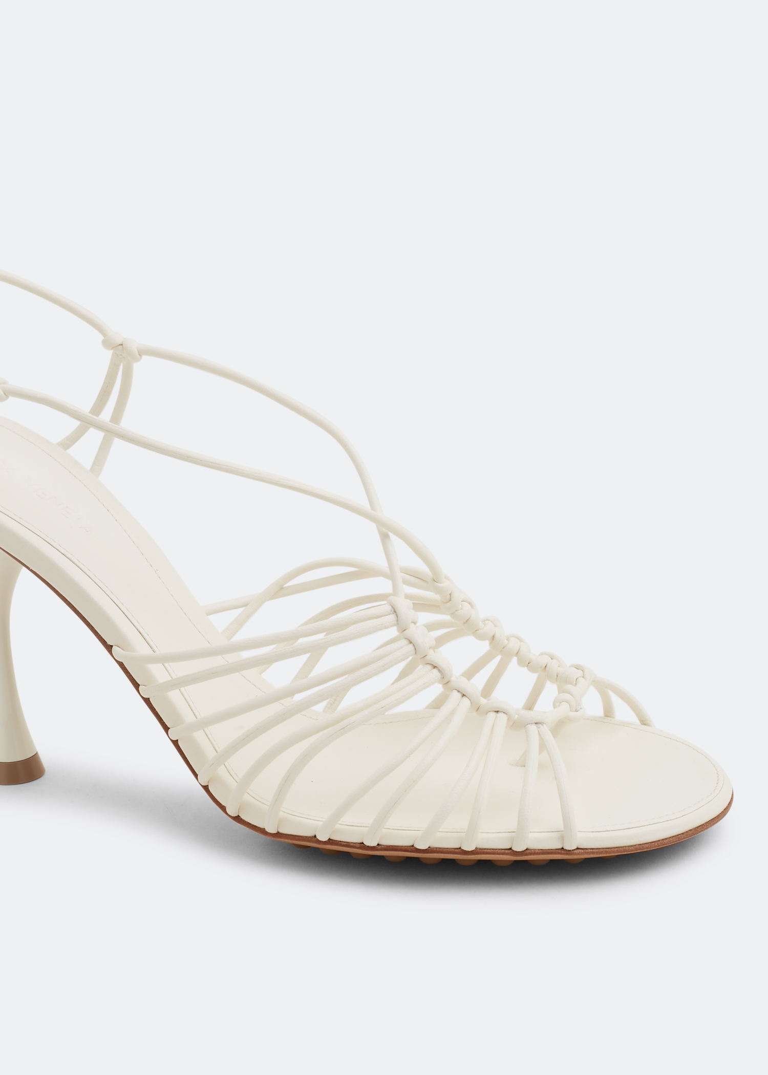 

Dot sandals, White